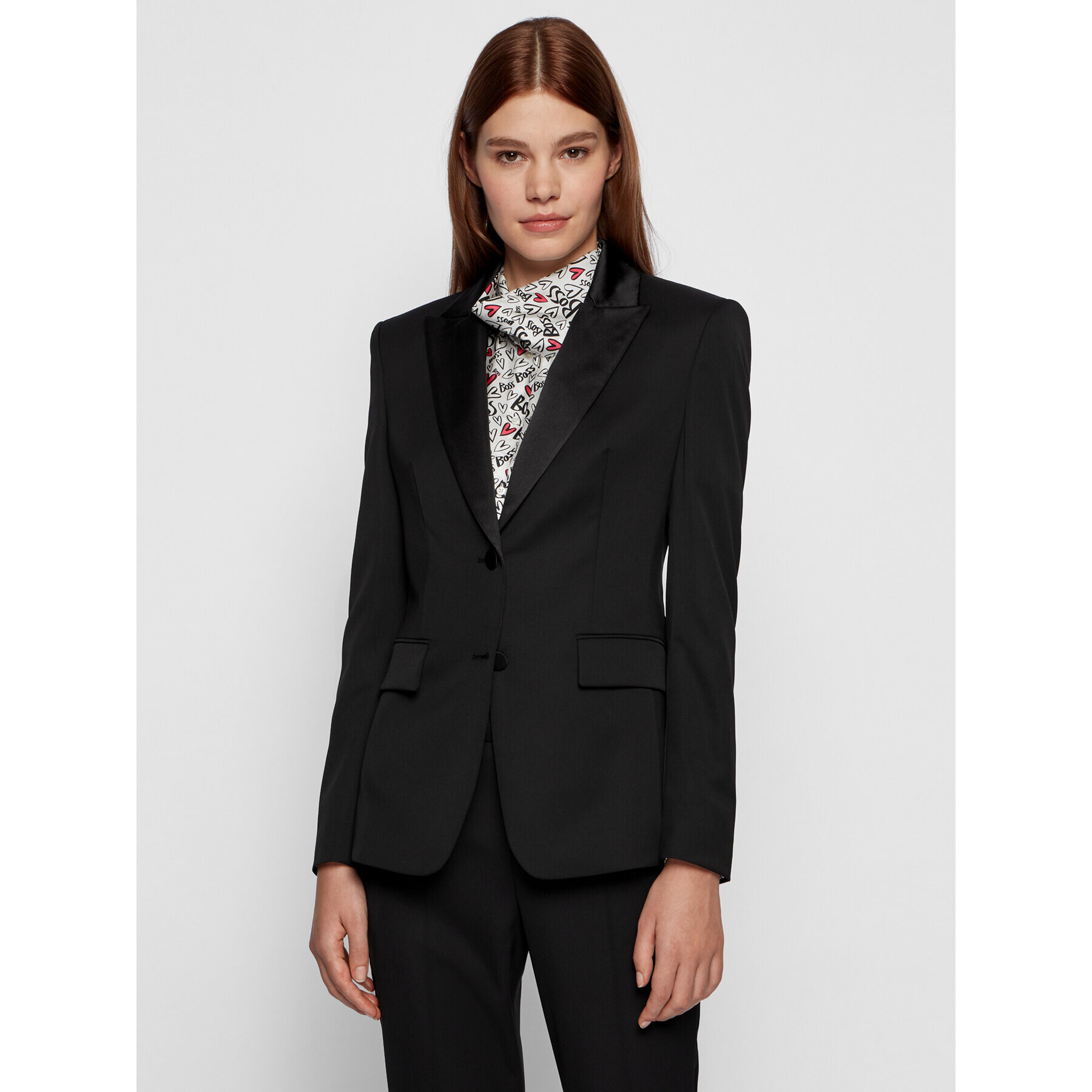 Boss Блейзър Janufara 50441975 Черен Regular Fit - Pepit.bg