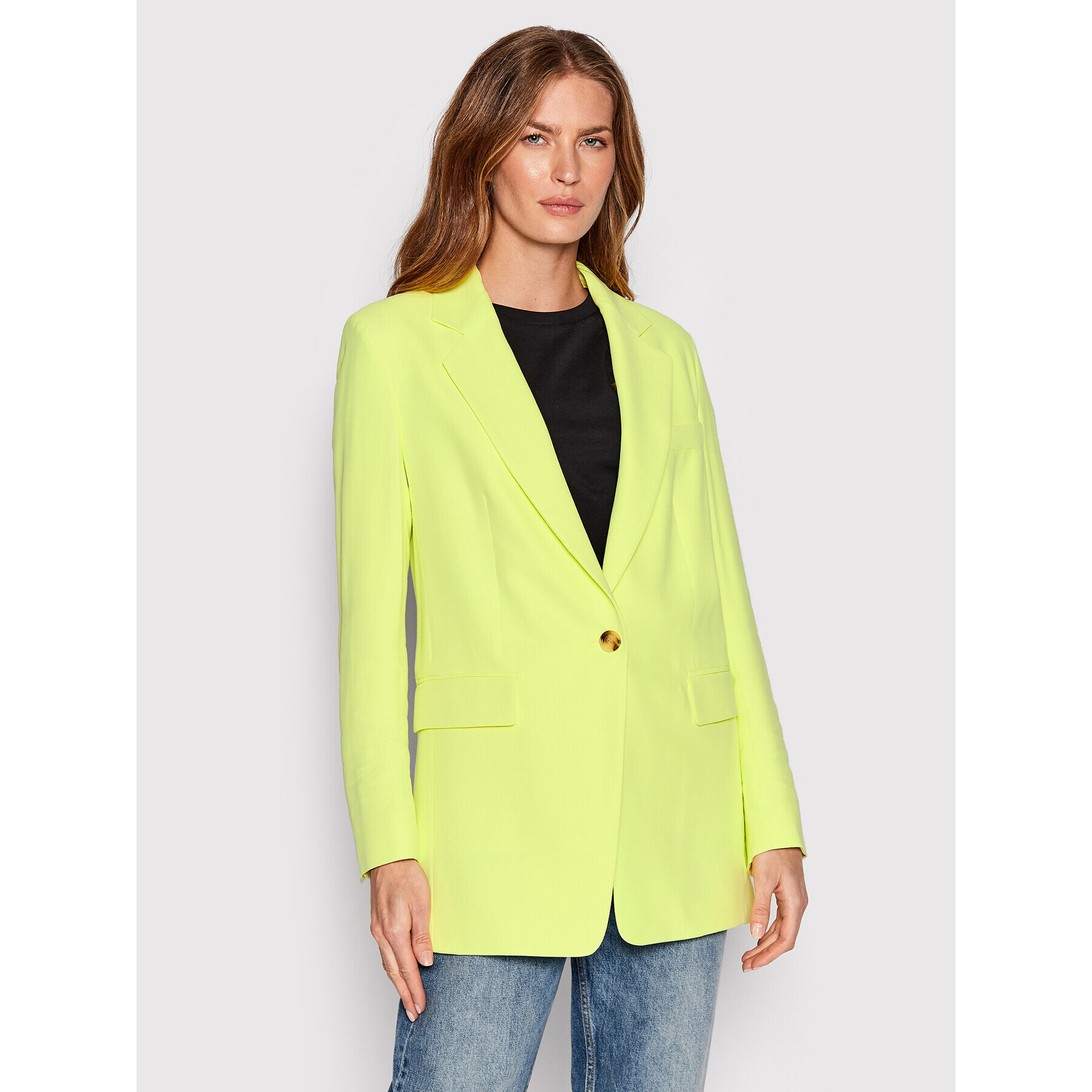 Boss Сако Jilliam 50472397 Жълт Regular Fit - Pepit.bg