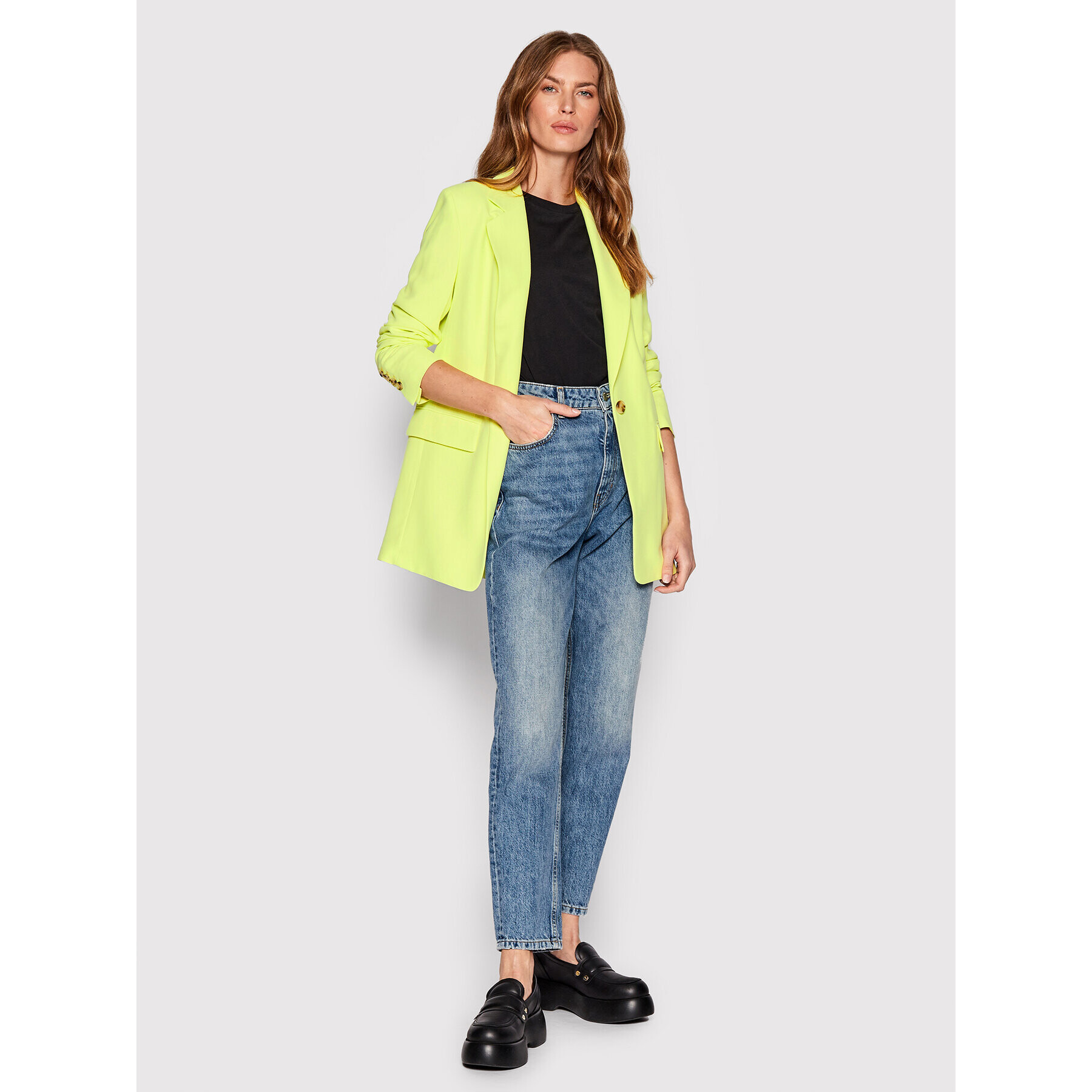 Boss Сако Jilliam 50472397 Жълт Regular Fit - Pepit.bg