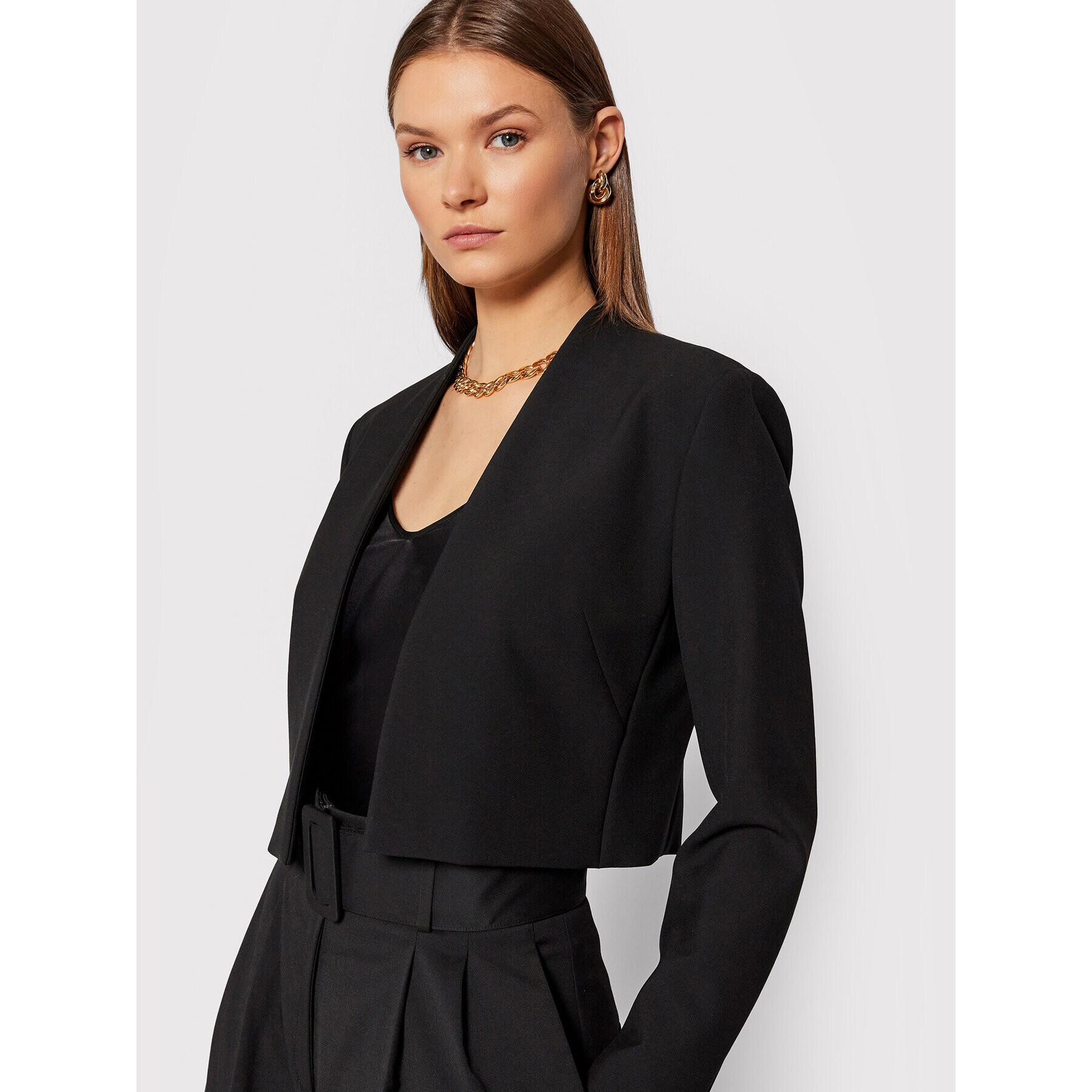 Boss Блейзър Jlbelara 50454584 Черен Regular Fit - Pepit.bg