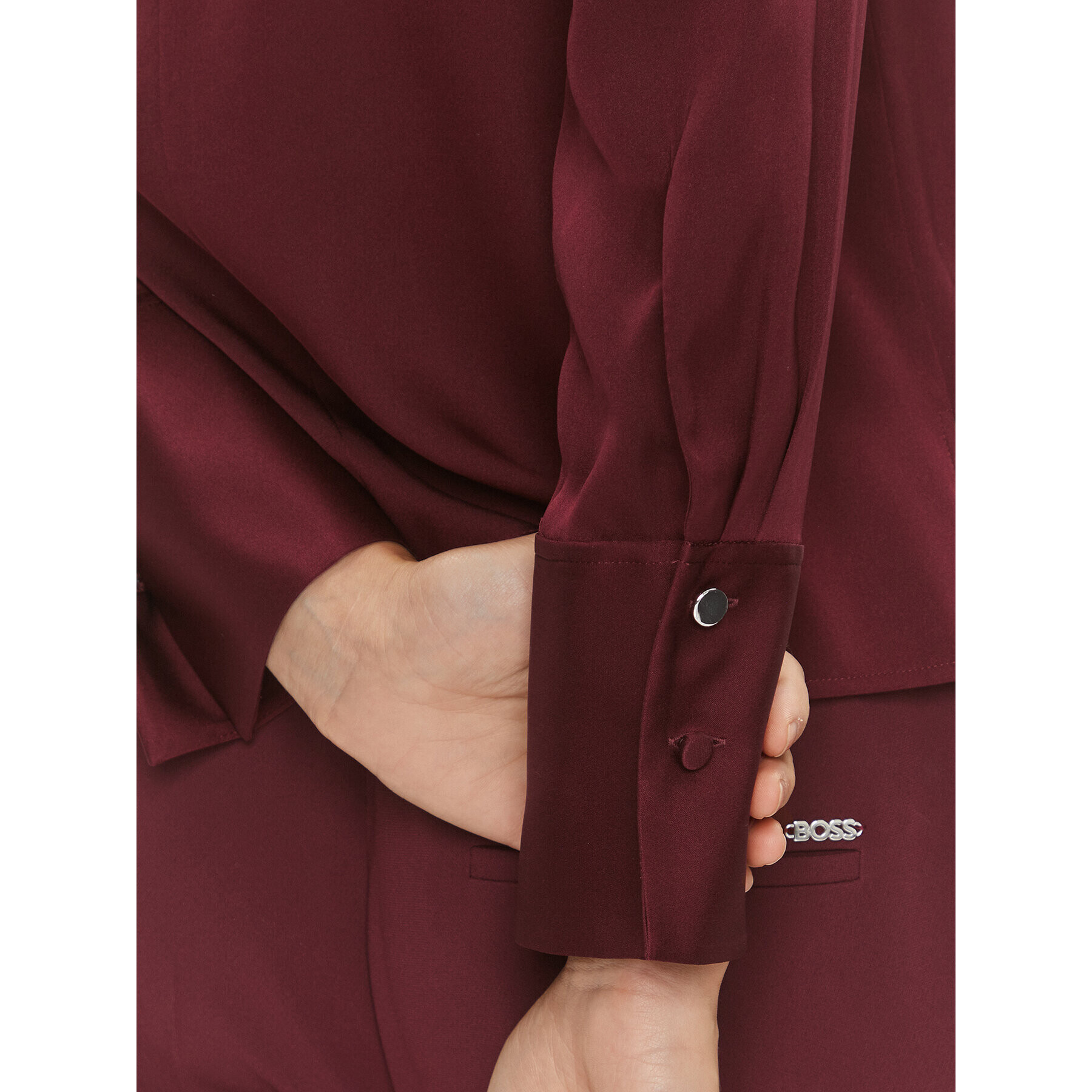 Boss Блуза Bidinta 50499749 Червен Regular Fit - Pepit.bg