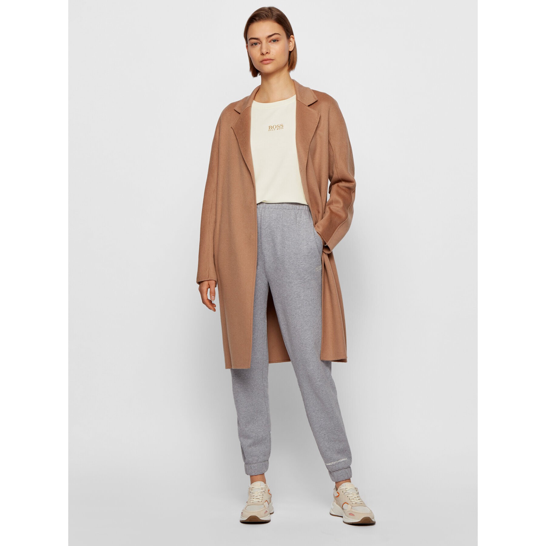 Boss Блуза C_Elina_Active 50456738 Бял Relaxed Fit - Pepit.bg