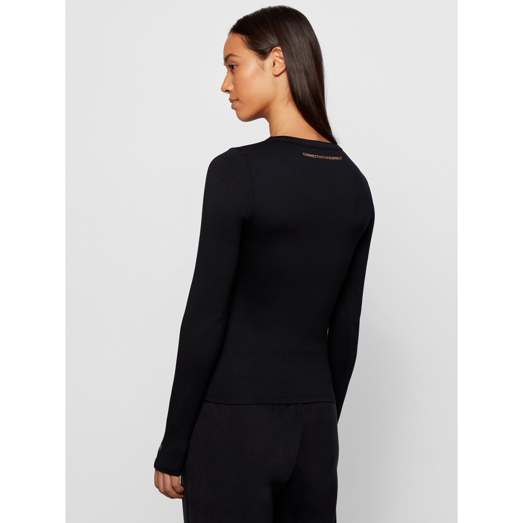 Boss Блуза C_Esabel_Active 50457401 Черен Slim Fit - Pepit.bg