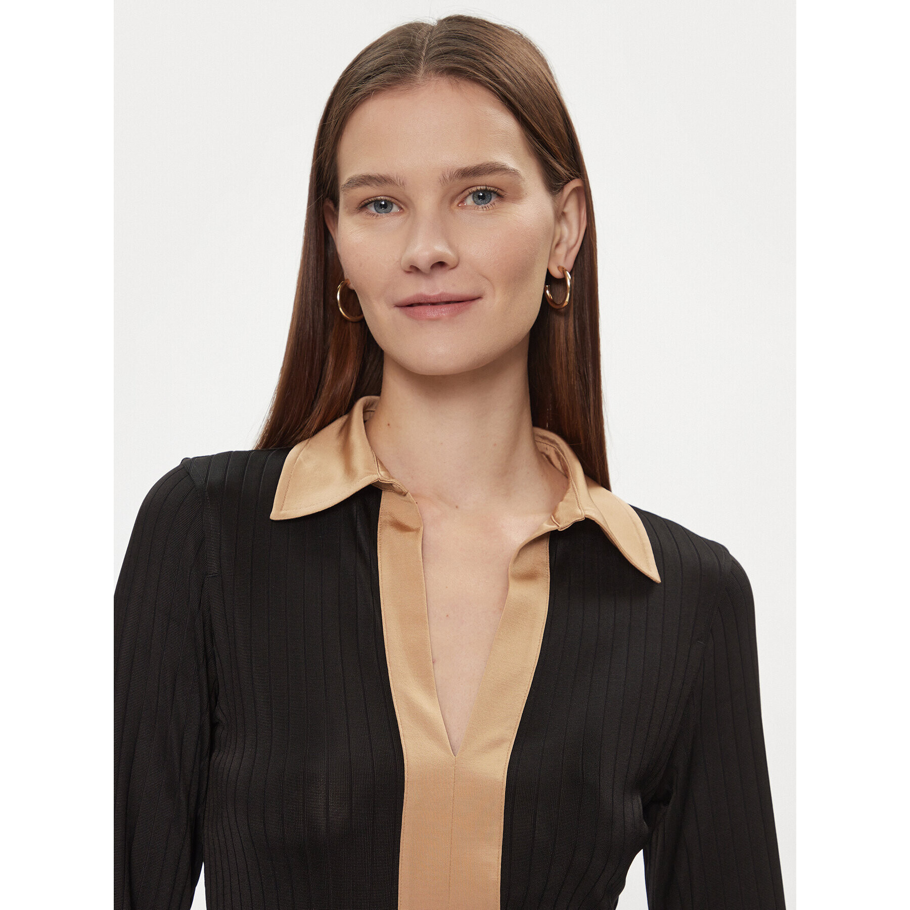 Boss Блуза Elanty 50505794 Черен Slim Fit - Pepit.bg