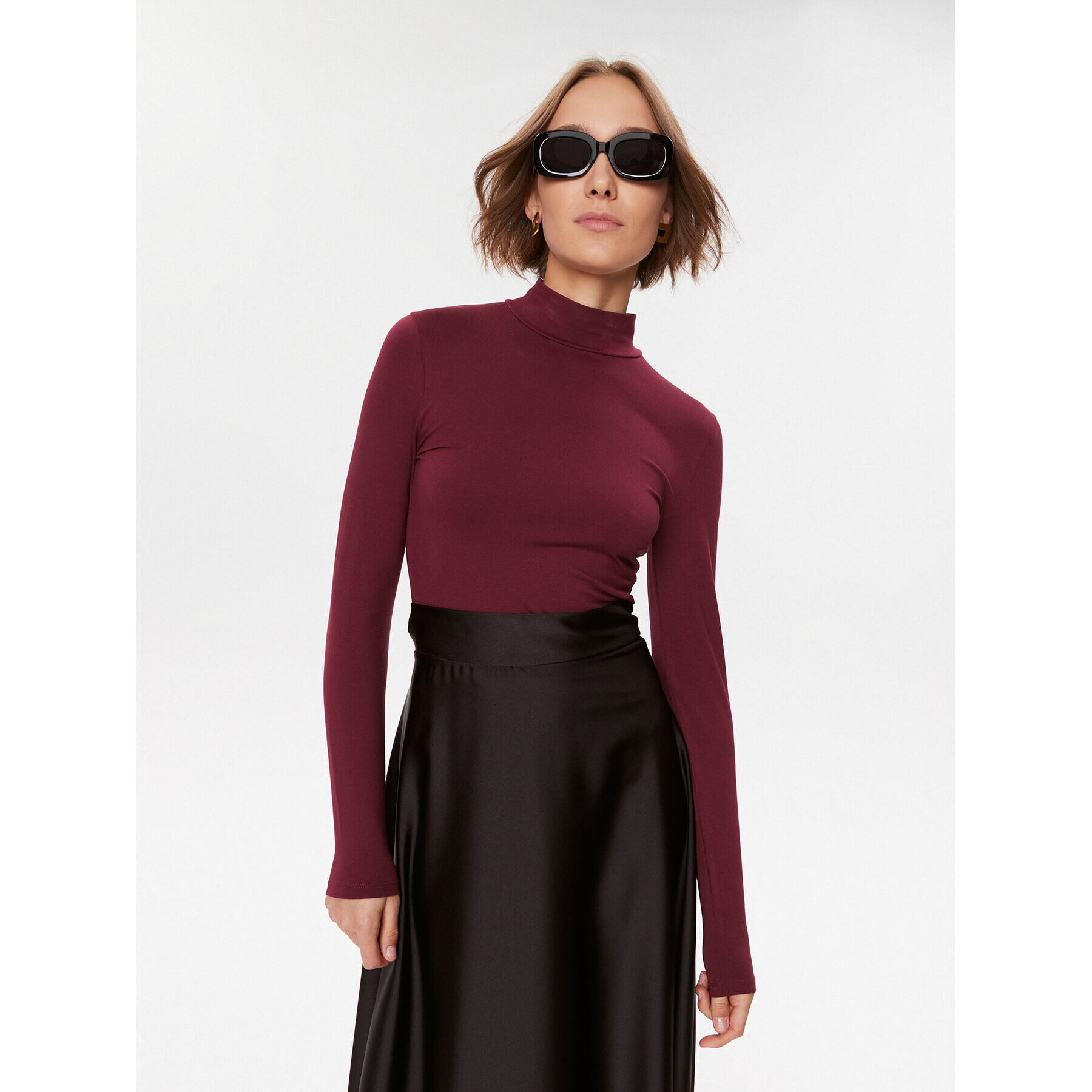 Boss Блуза Emata 50461114 Бордо Slim Fit - Pepit.bg