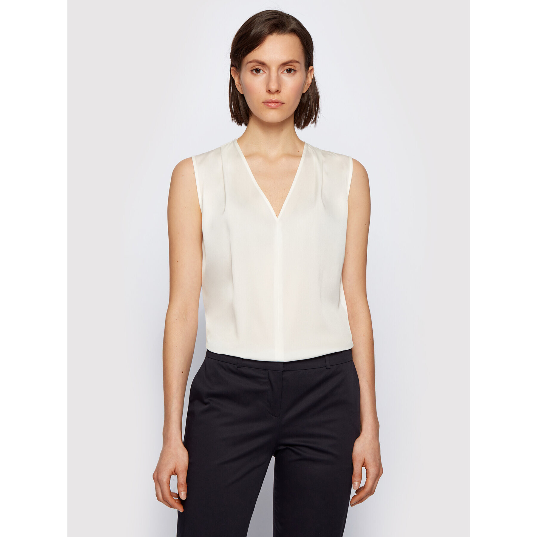 Boss Блуза Iemilyne 50451281 Бял Regular Fit - Pepit.bg