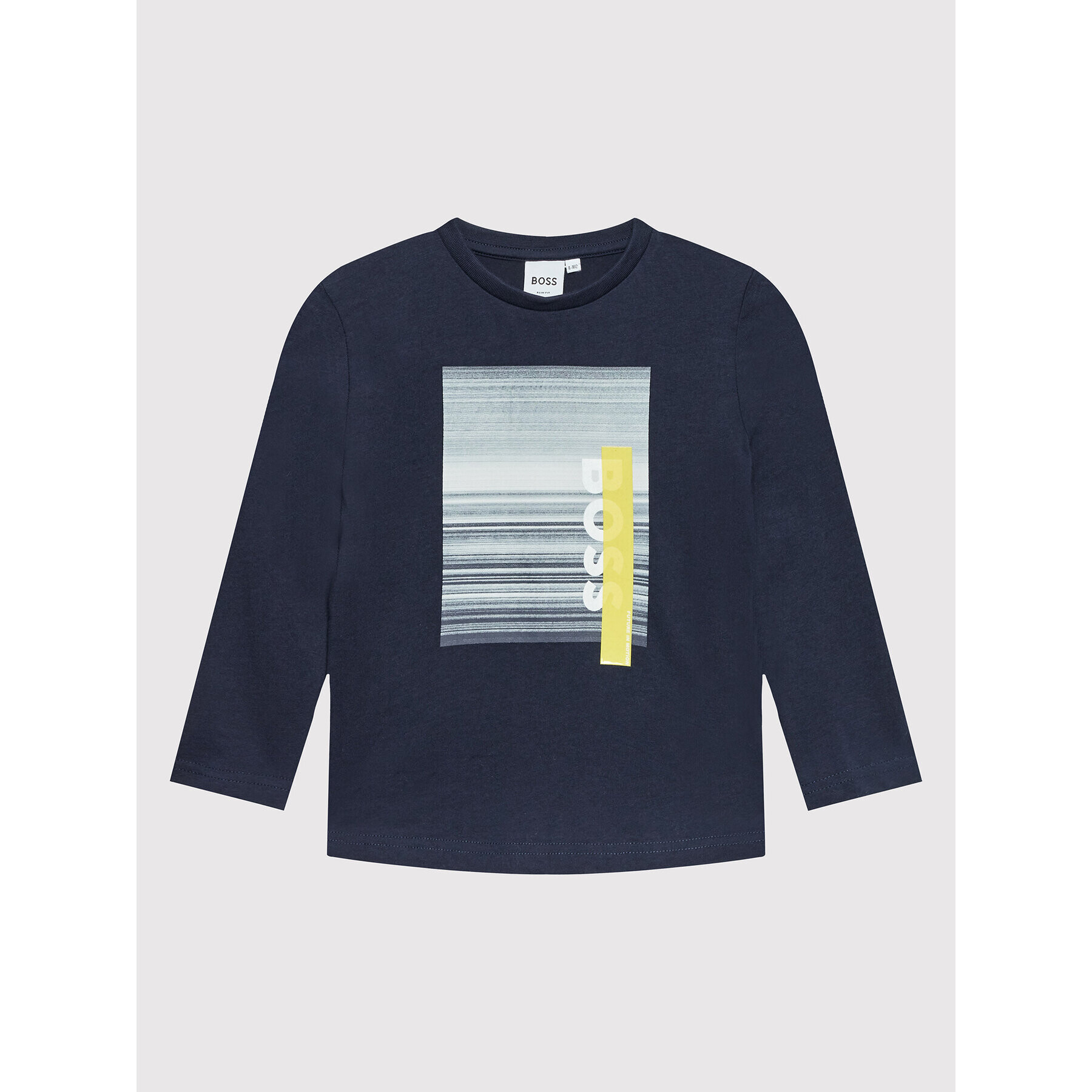 Boss Блуза J25M19 D Тъмносин Slim Fit - Pepit.bg