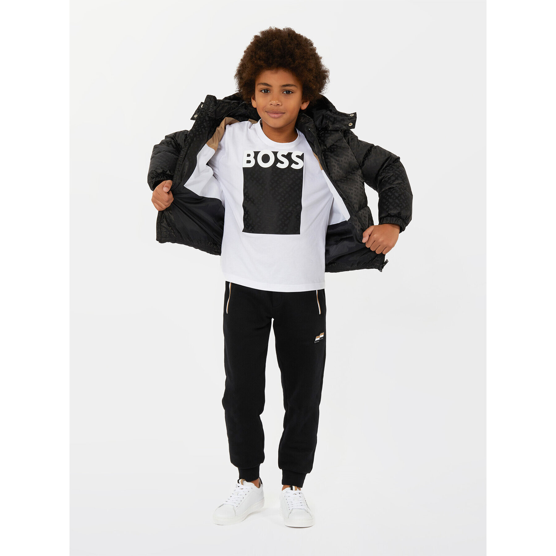 Boss Блуза J25O75 D Бял Loose Fit - Pepit.bg