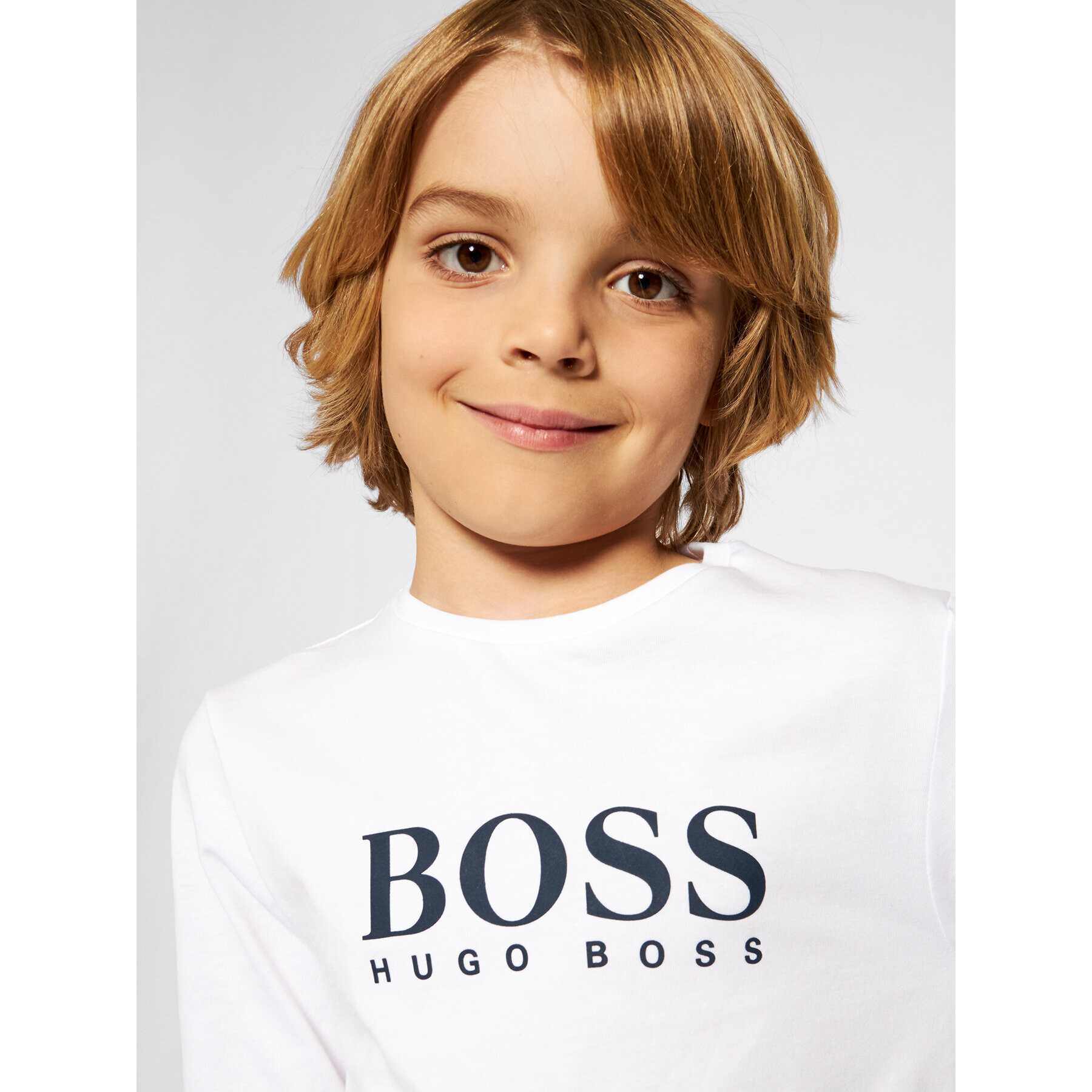 Boss Блуза J25P21 S Бял Regular Fit - Pepit.bg
