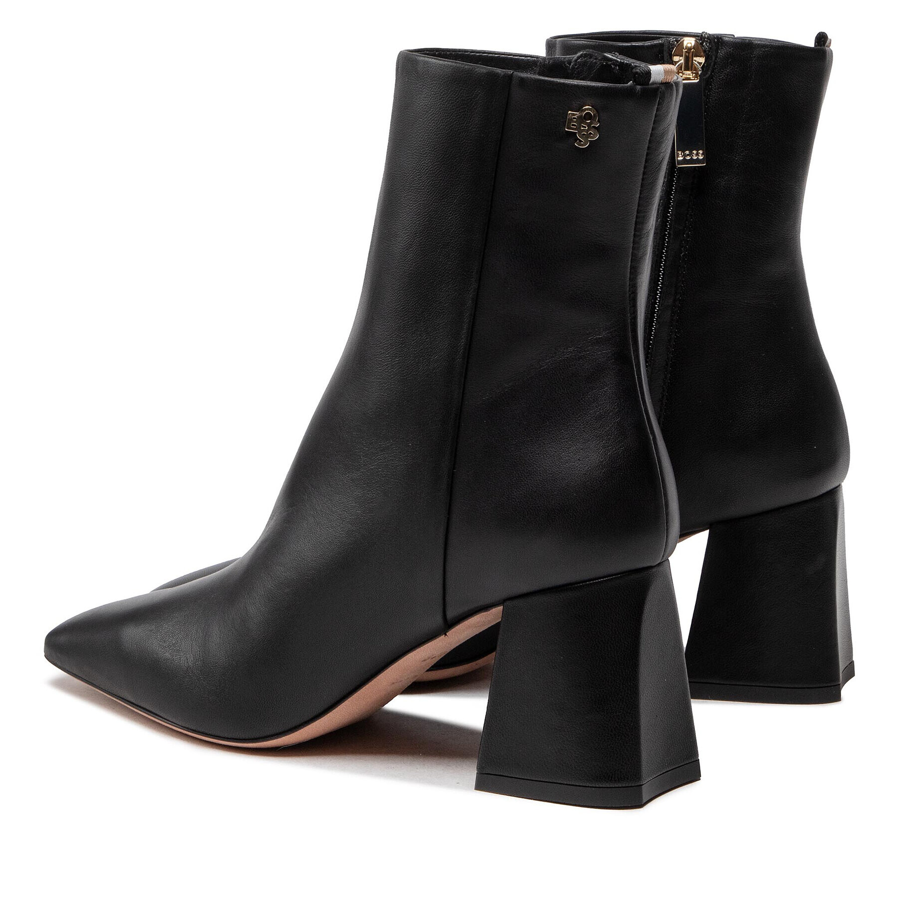Boss Боти Charlotte Bootie70 50481460 10239116 01 Черен - Pepit.bg