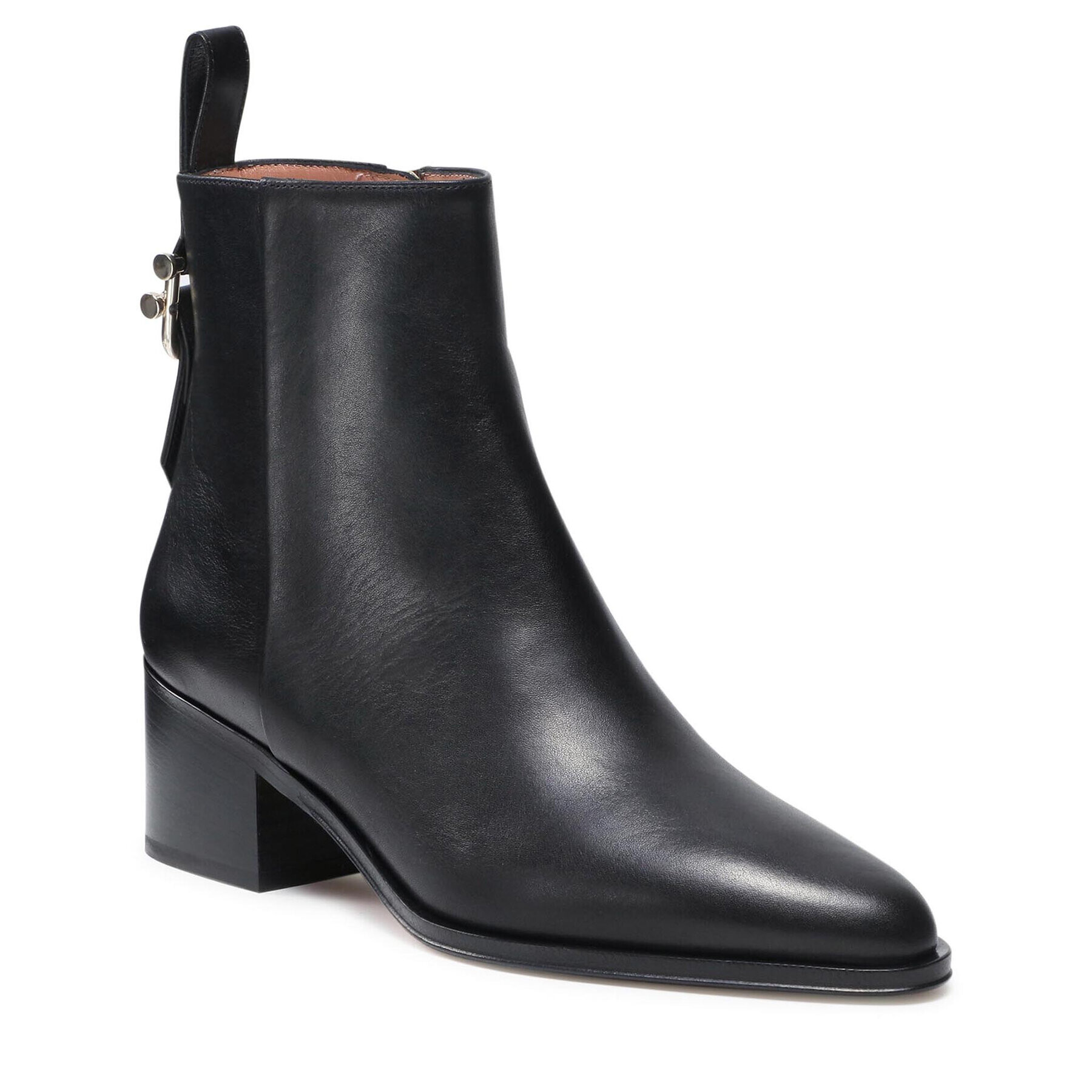 Boss Боти Georgia Bootie50 50462183 10212362 01 Черен - Pepit.bg