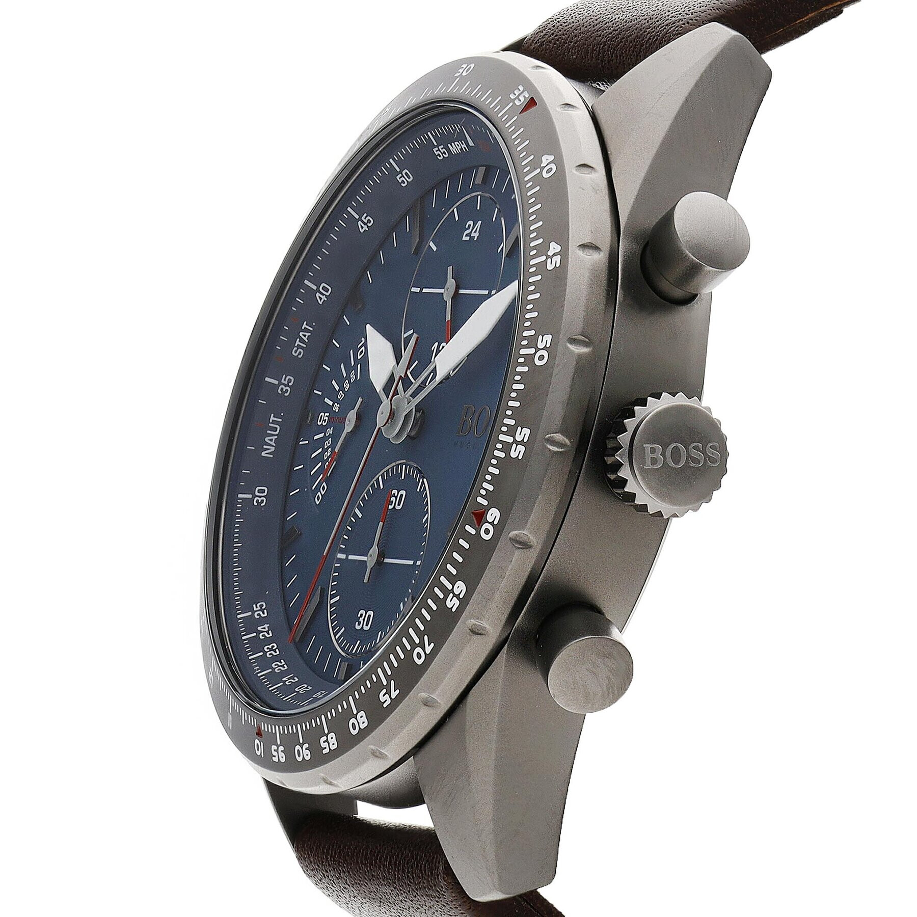 Boss Часовник Pilot Edition 1513852 Кафяв - Pepit.bg