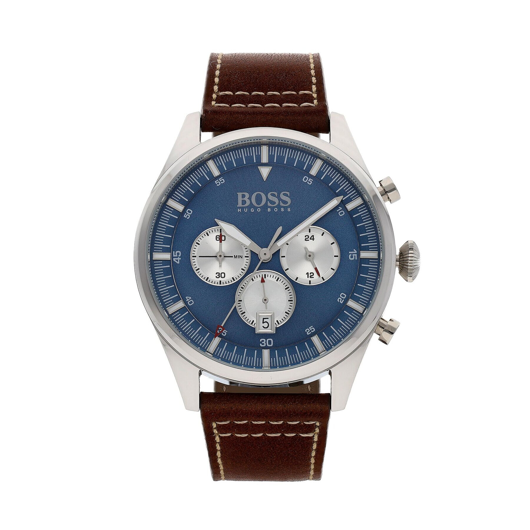 Boss Часовник Pioneer Chronograph 1513709 Кафяв - Pepit.bg