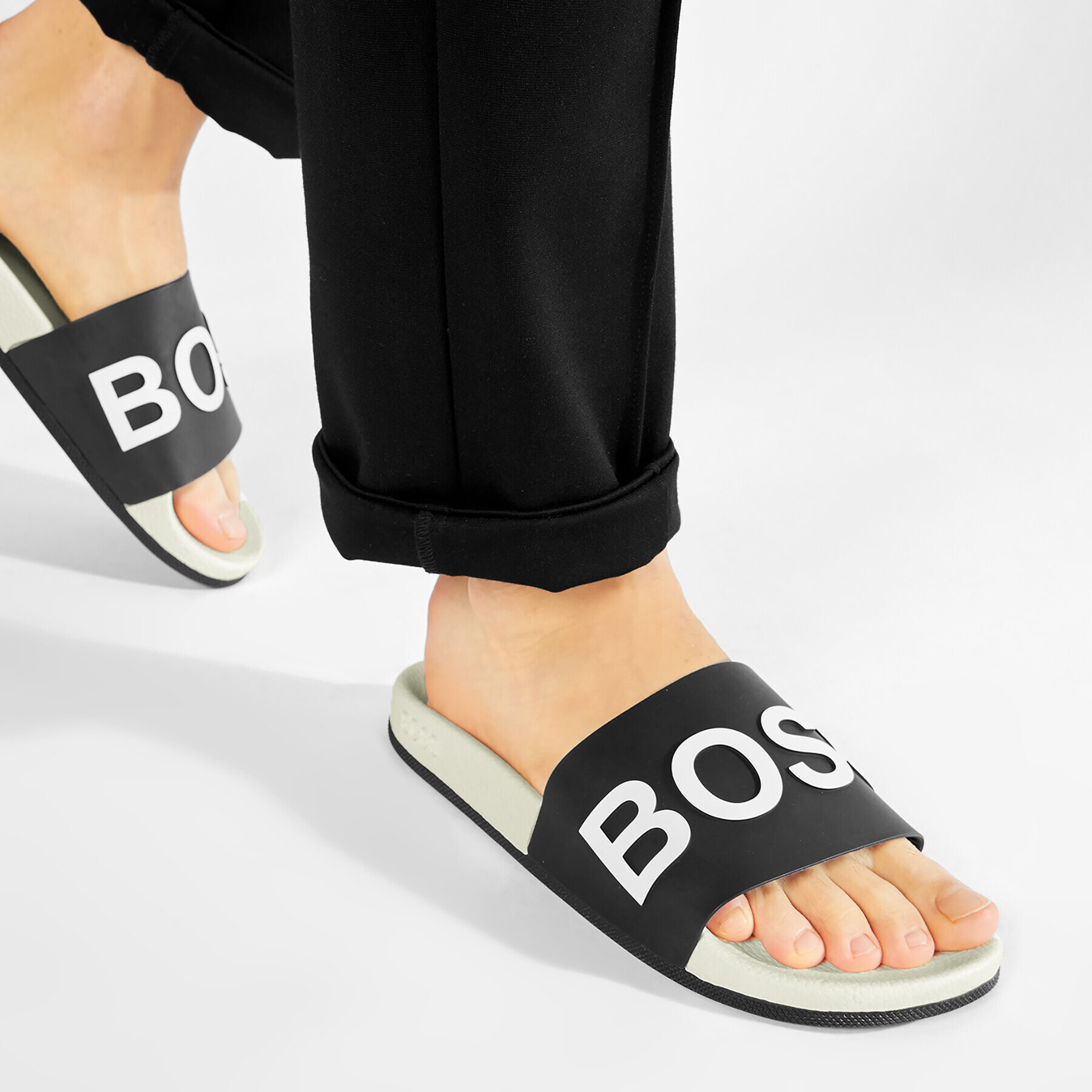 Boss Чехли Bay 50432591 10224455 01 Тъмносин - Pepit.bg