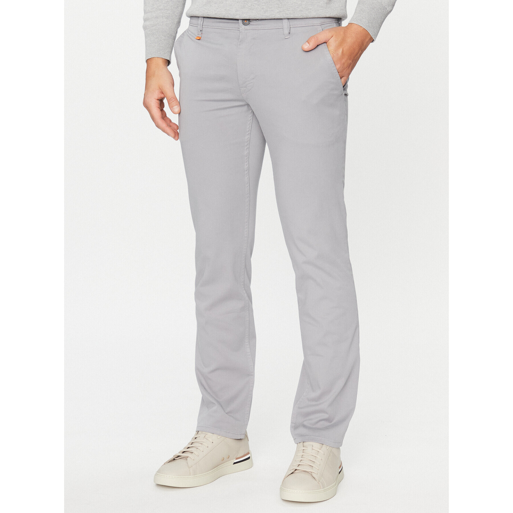 Boss Чино панталони 50470813 Сив Slim Fit - Pepit.bg