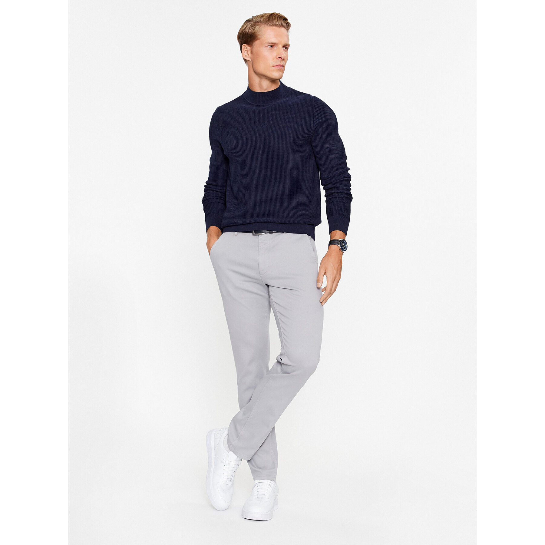 Boss Чино панталони 50495292 Сив Slim Fit - Pepit.bg
