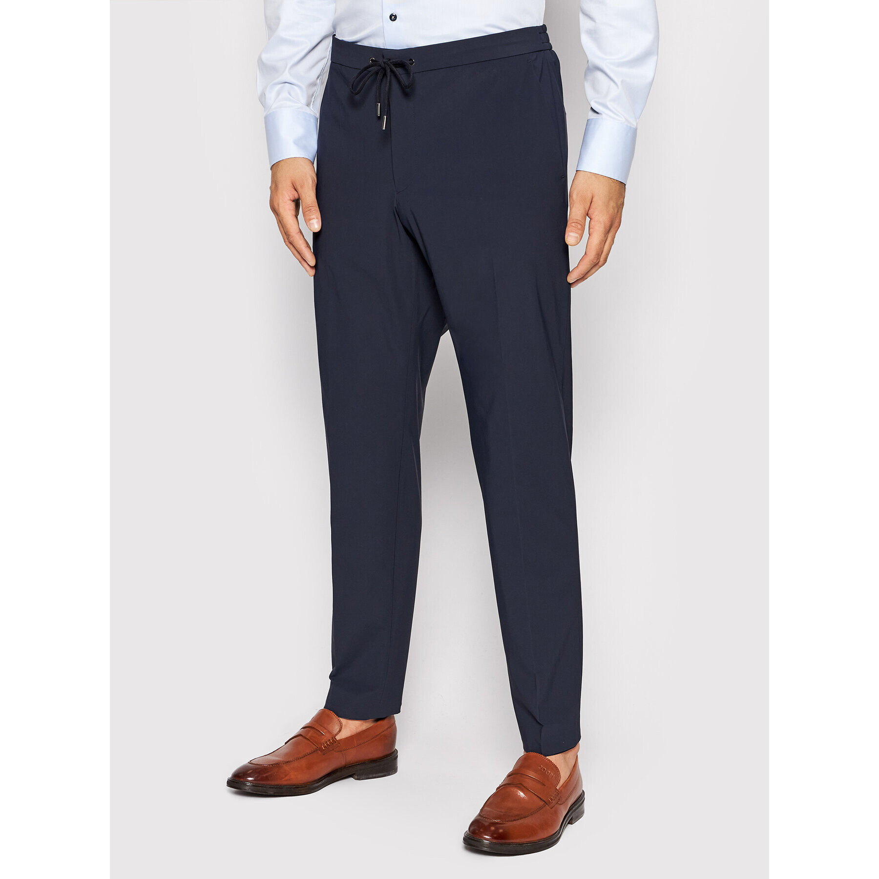 Boss Чино панталони Banks4-J 50453780 Тъмносин Slim Fit - Pepit.bg