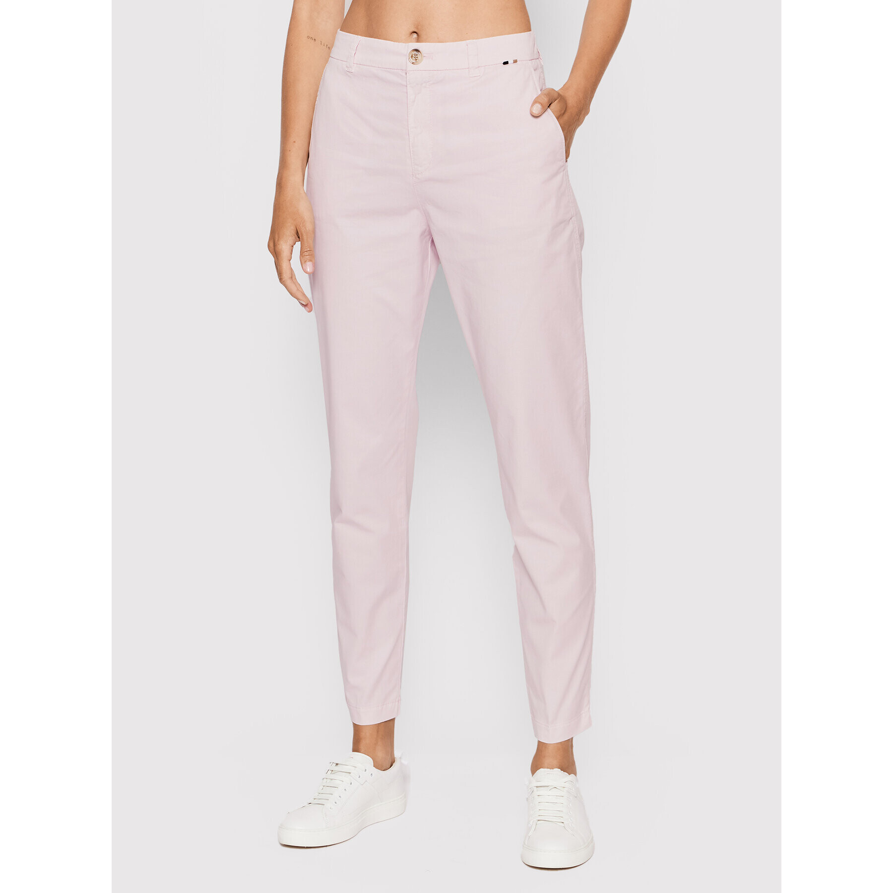 Boss Чино панталони C_Tachini2-D 50467693 Розов Regular Fit - Pepit.bg