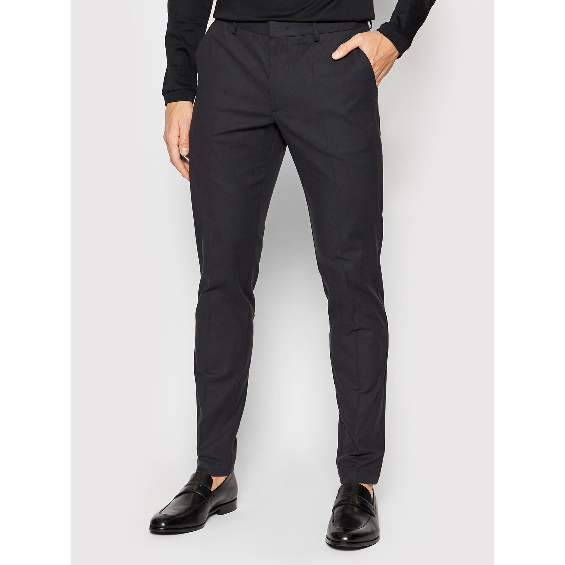 Boss Чино панталони Kaito1 50448724 Черен Regular Fit - Pepit.bg