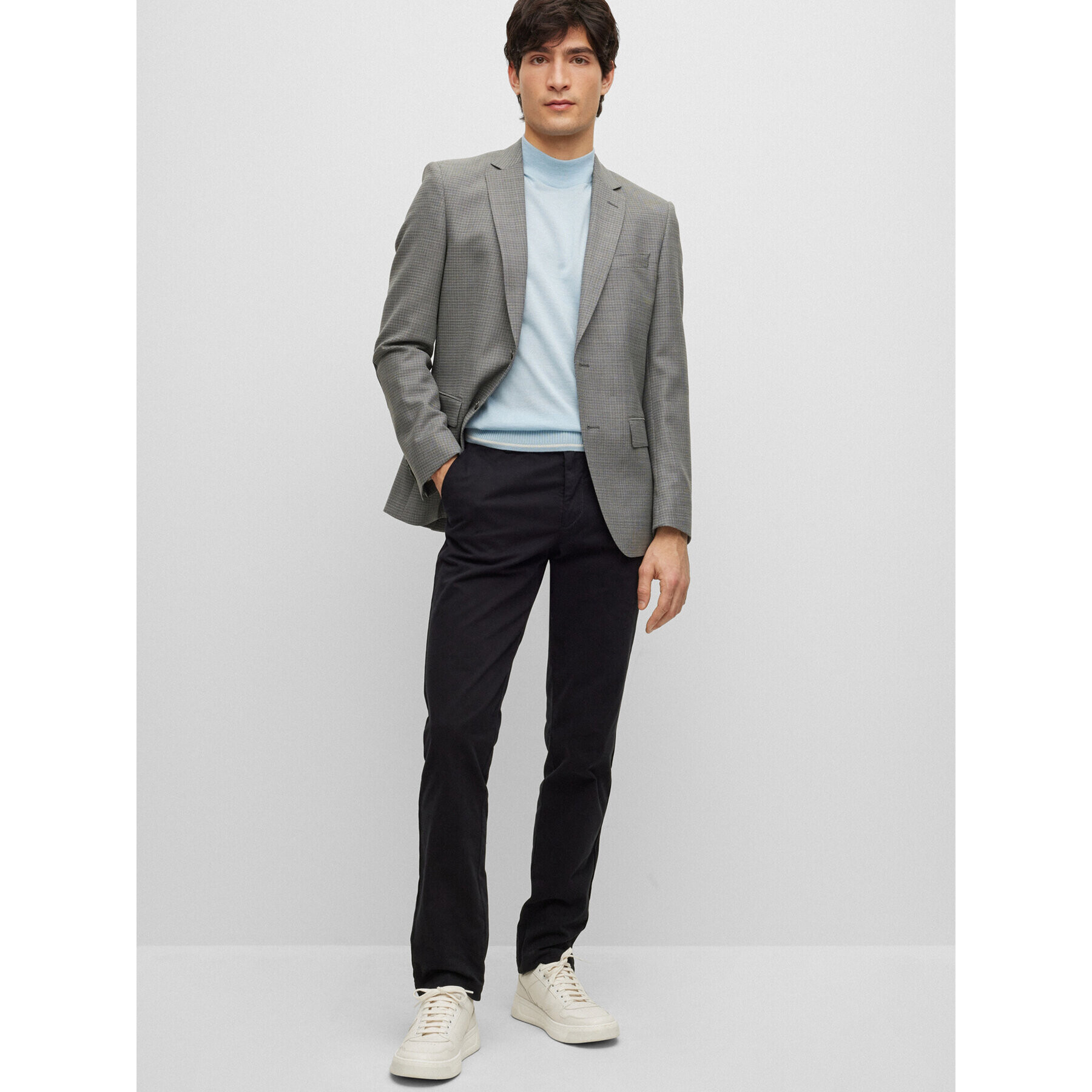 Boss Чино панталони Kaito1 50487966 Черен Slim Fit - Pepit.bg