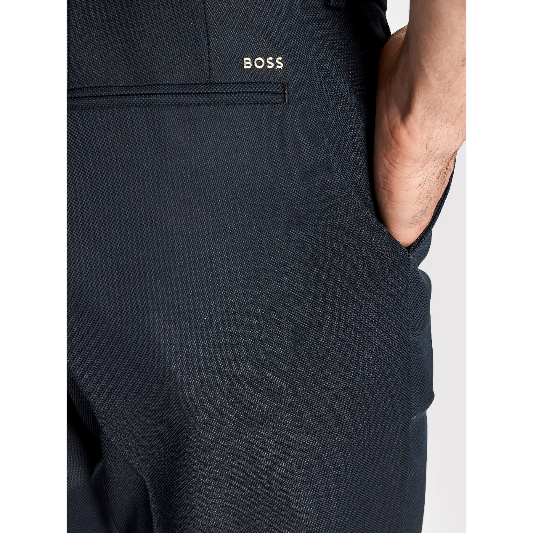 Boss Чино панталони Kaito1-H 50468713 Тъмносин Slim Fit - Pepit.bg