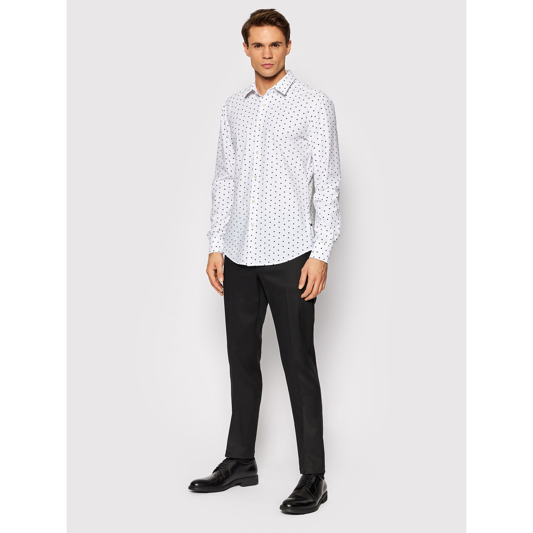 Boss Чино панталони Kaito1-Sw_Lny 50463000 Черен Slim Fit - Pepit.bg