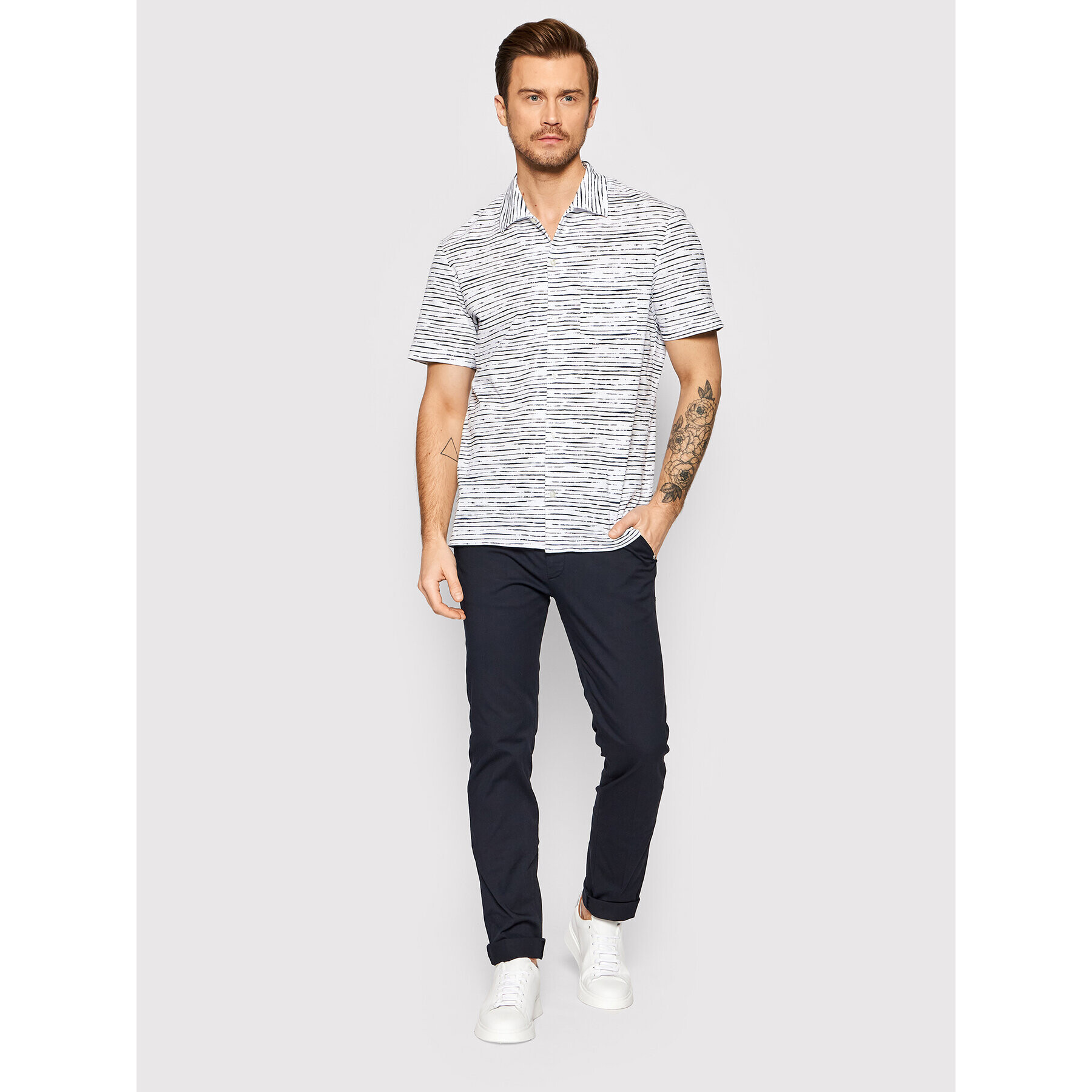 Boss Чино панталони Rice 50468721 Тъмносин Slim Fit - Pepit.bg