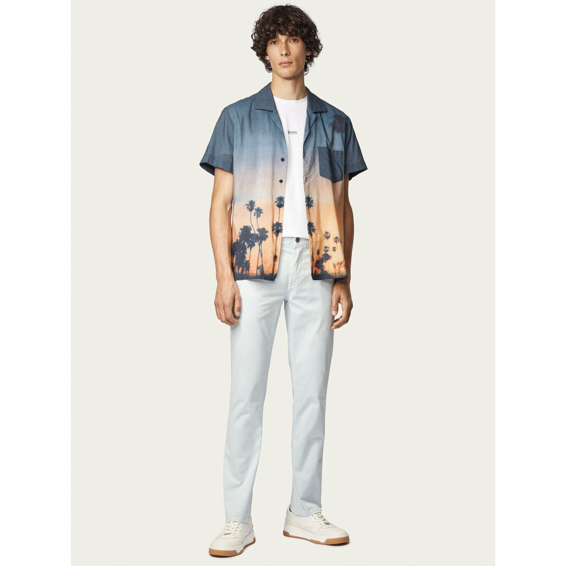 Boss Чино панталони Schino 50379152 Син Slim Fit - Pepit.bg