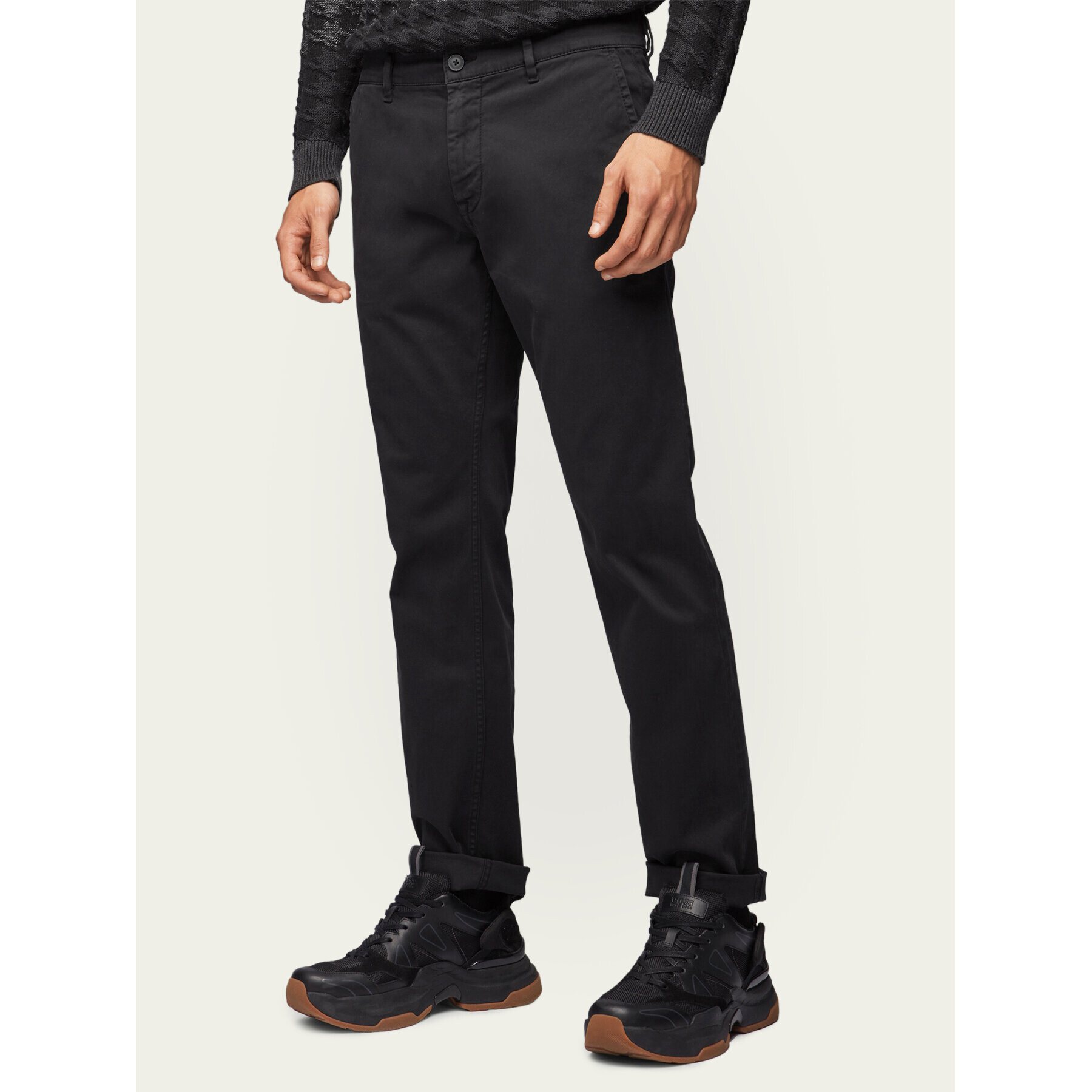 Boss Чино панталони Schino 50379154 Черен Regular Fit - Pepit.bg