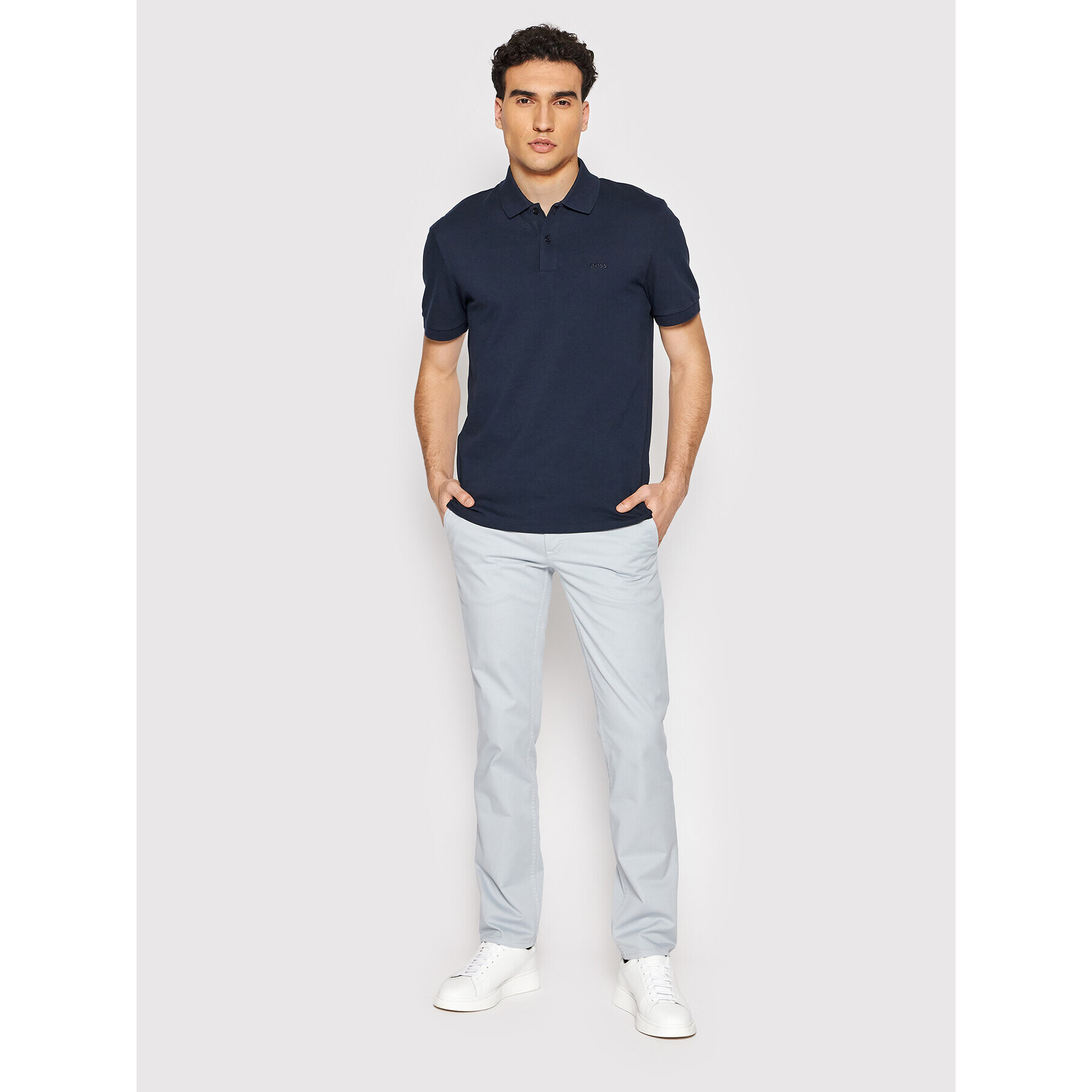 Boss Чино панталони Schino D 50470813 Сив Slim Fit - Pepit.bg