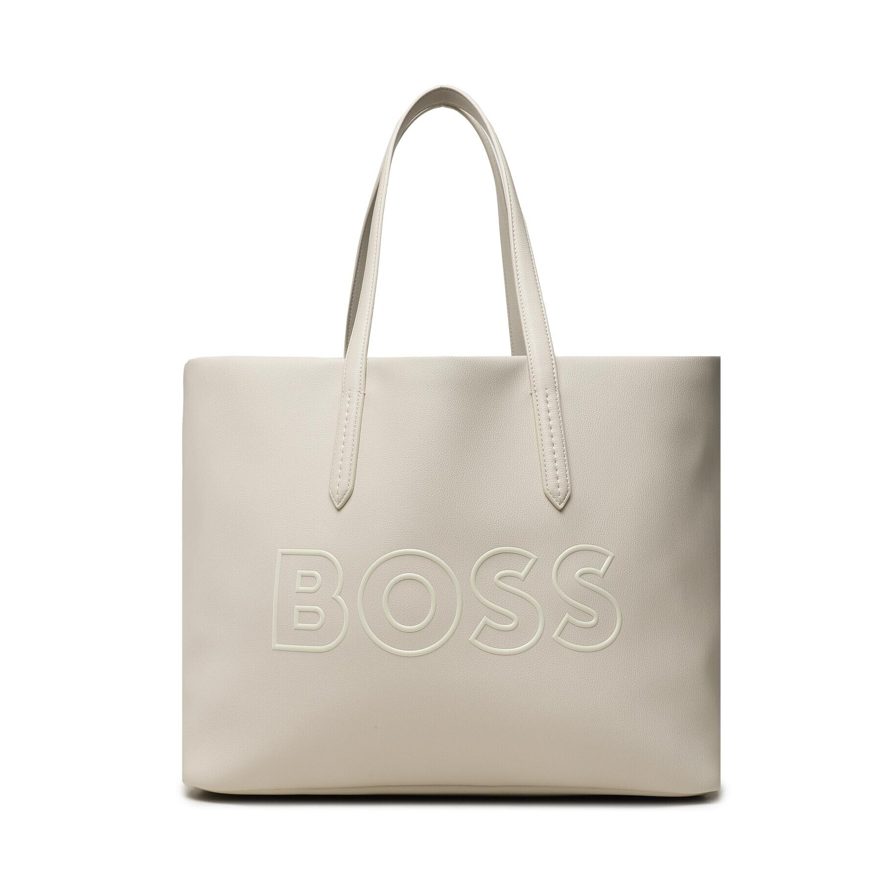 Boss Дамска чанта Addison Shopper-Lg 50492674 Екрю - Pepit.bg