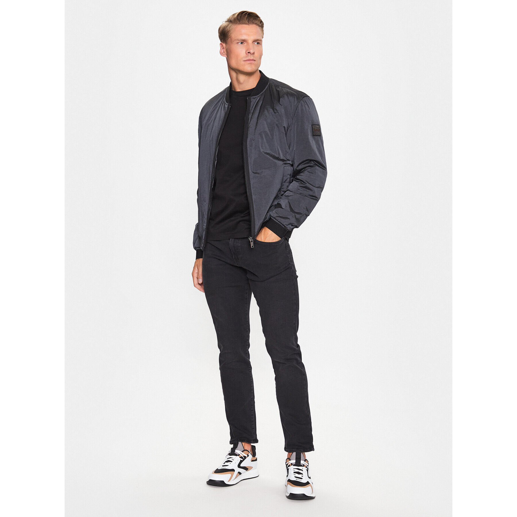 Boss Дънки 50483898 Сив Slim Fit - Pepit.bg