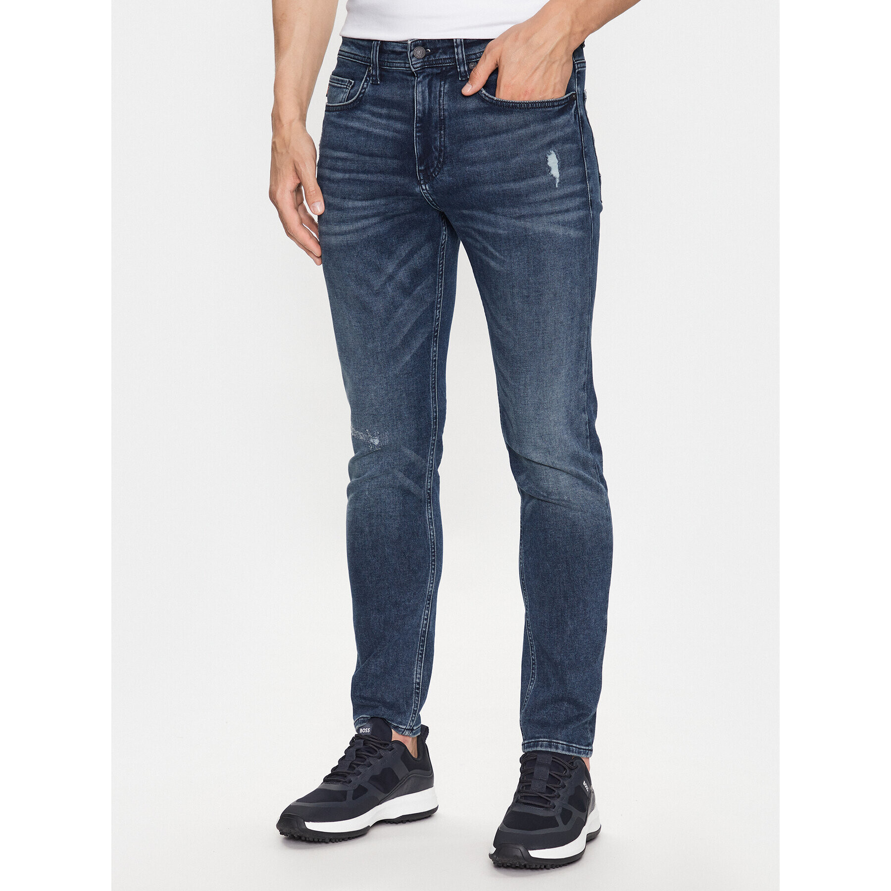 Boss Дънки 50495962 Син Tapered Fit - Pepit.bg