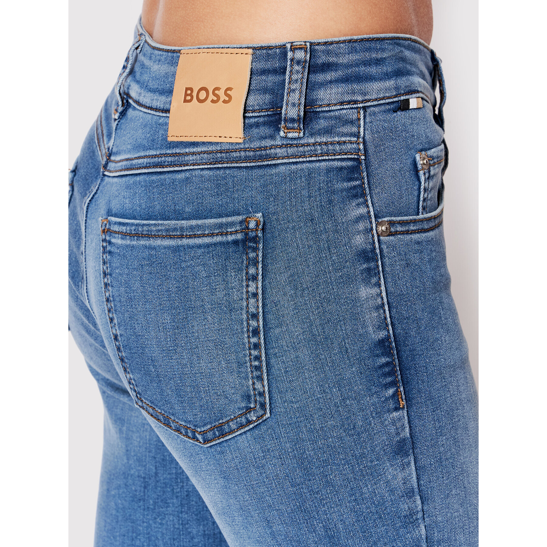 Boss Дънки Crop 2.0 50467596 Син Slim Fit - Pepit.bg