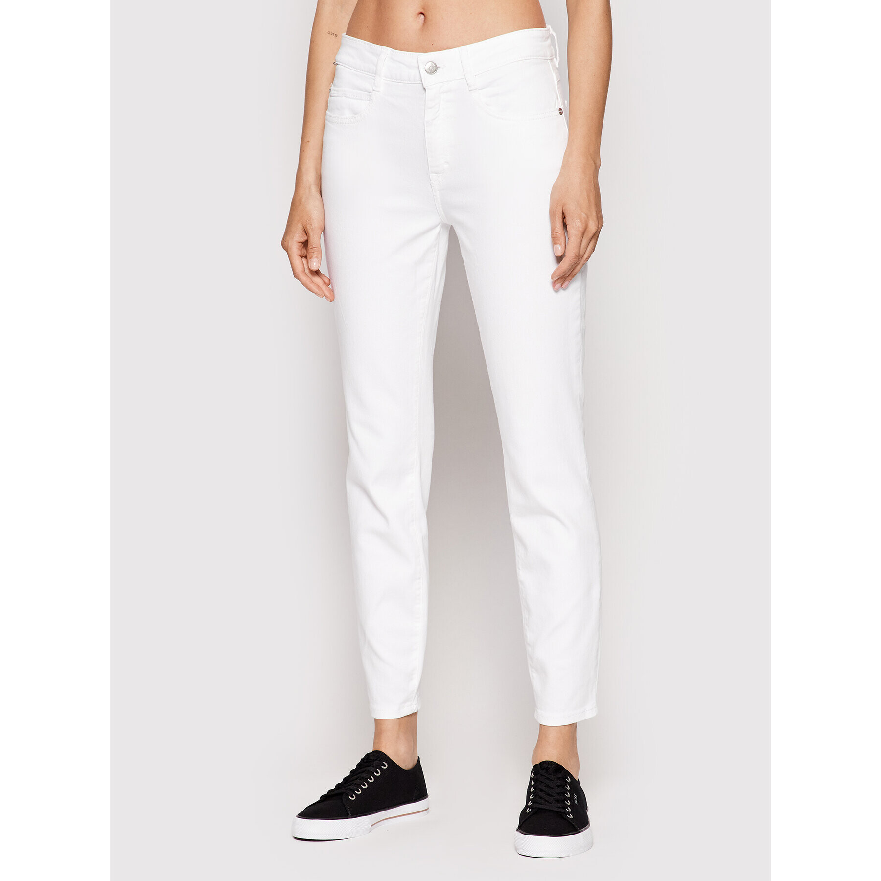Boss Дънки Crop 2.0 50468697 Бял Slim Fit - Pepit.bg