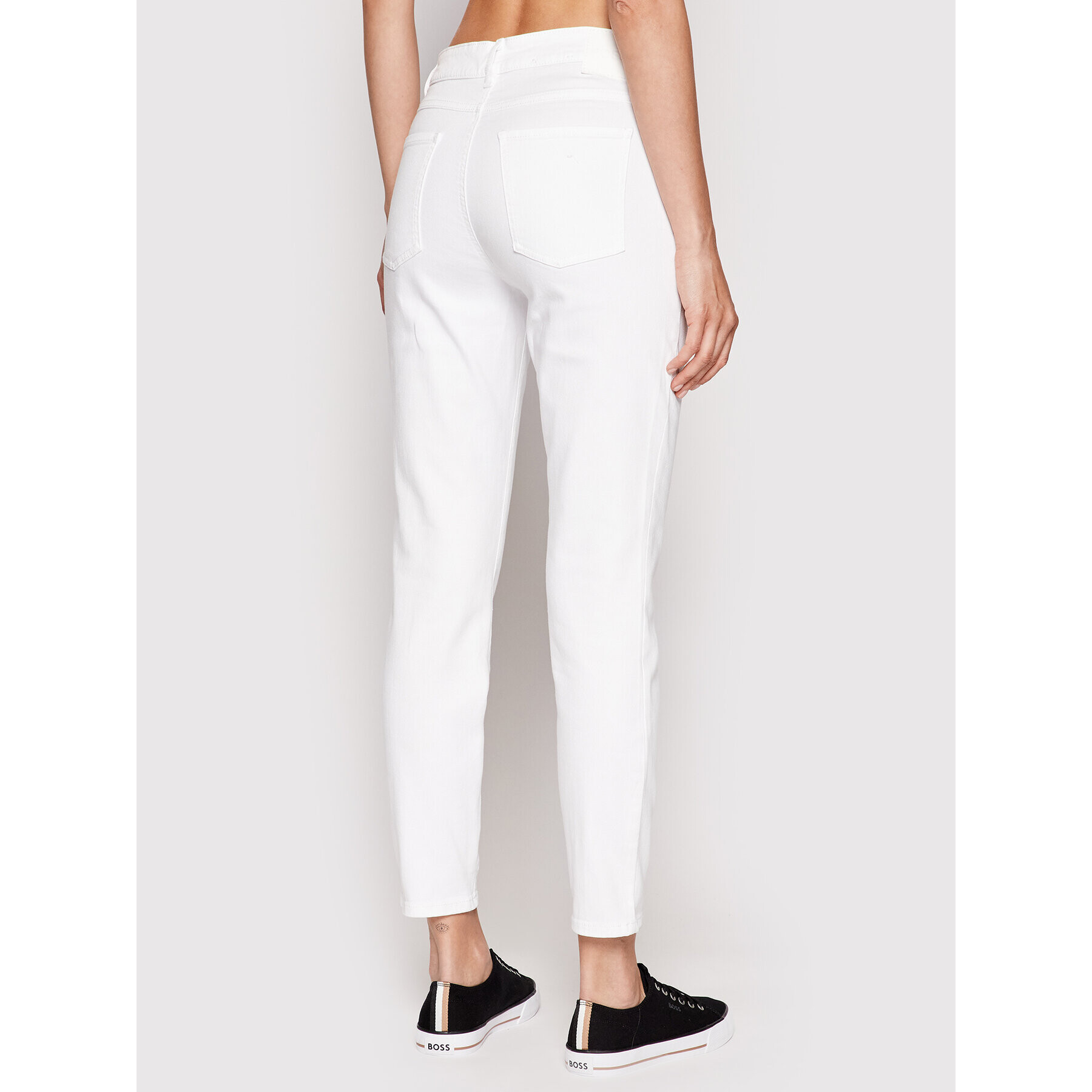 Boss Дънки Crop 2.0 50468697 Бял Slim Fit - Pepit.bg
