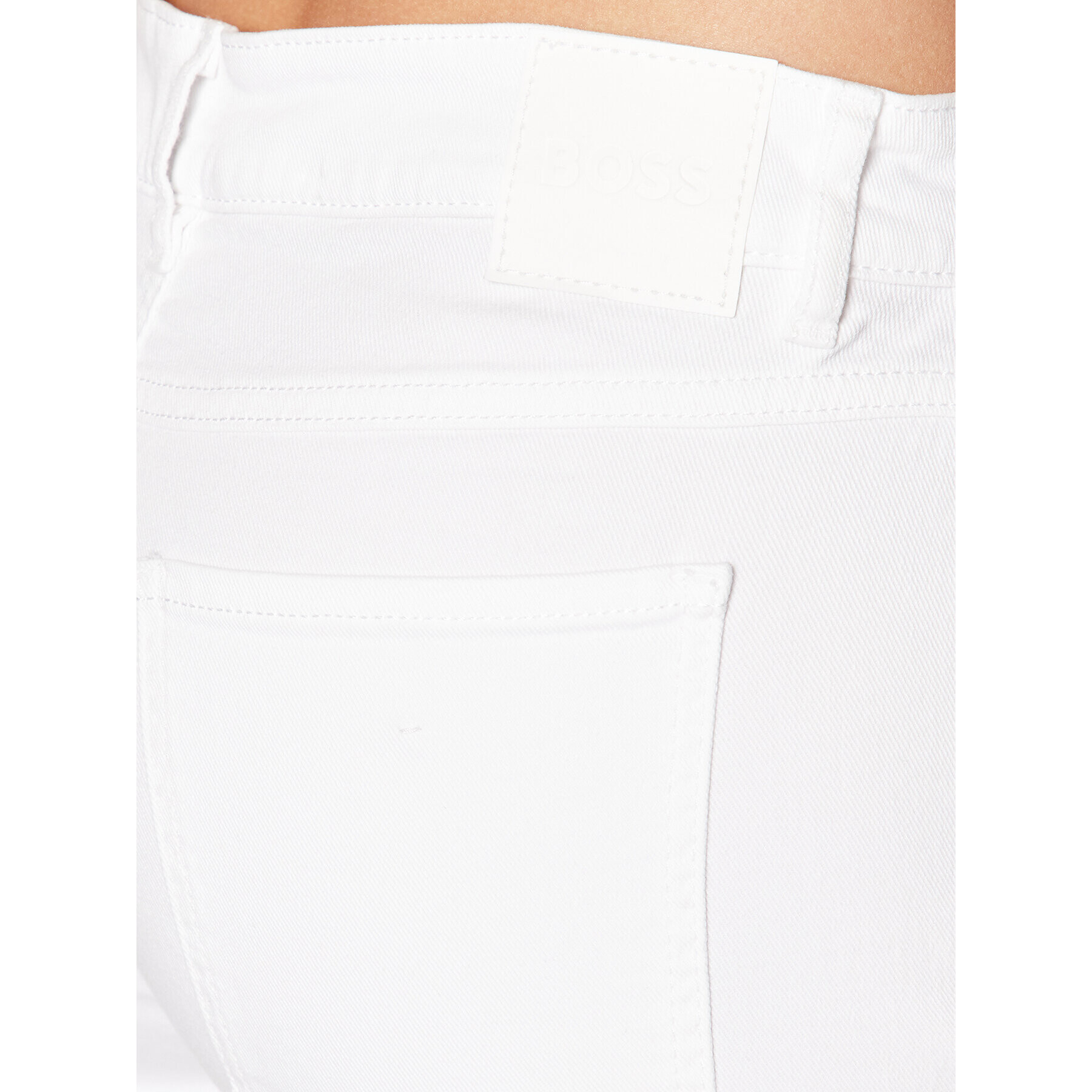 Boss Дънки Crop 2.0 50468697 Бял Slim Fit - Pepit.bg