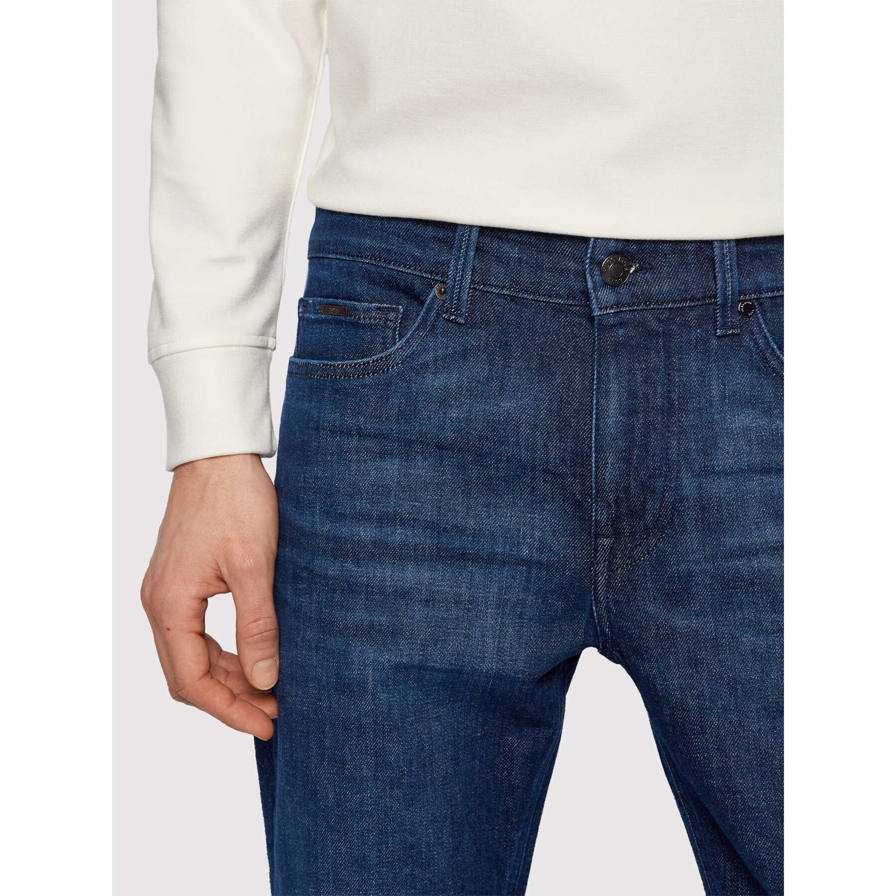 Boss Дънки Delaware 3-1+ 50449650 Тъмносин Slim Fit - Pepit.bg