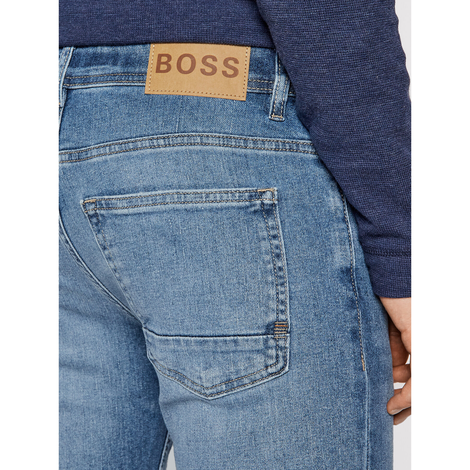 Boss Дънки Delaware 50449255 Син Slim Fit - Pepit.bg