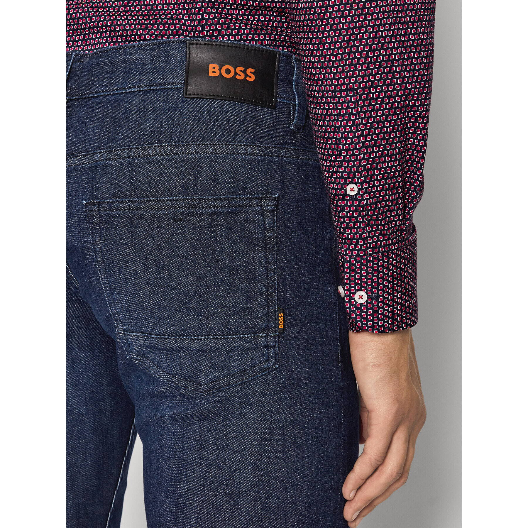 Boss Дънки Delaware 50473869 Тъмносин Slim Fit - Pepit.bg
