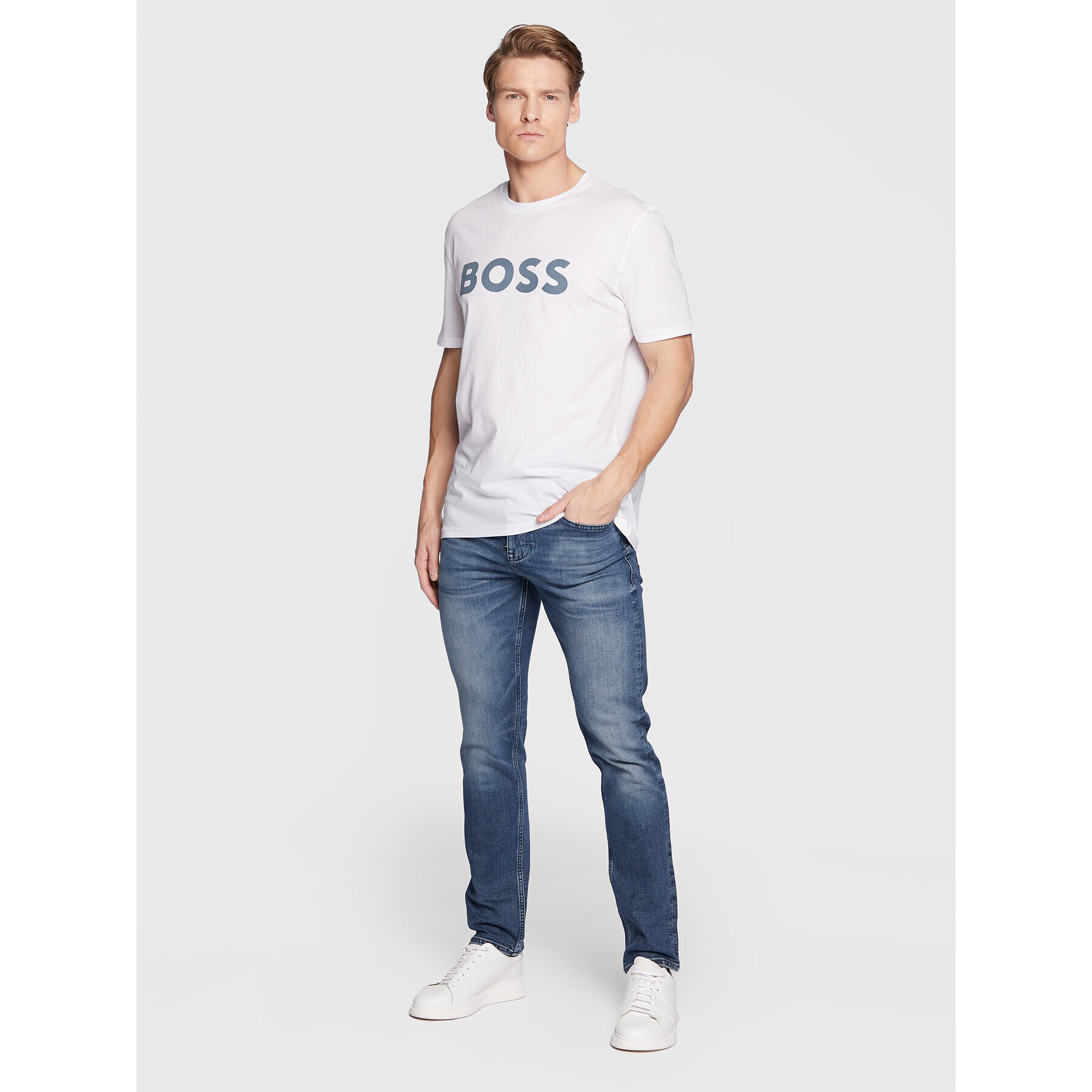 Boss Дънки Delaware 50480228 Син Slim Fit - Pepit.bg