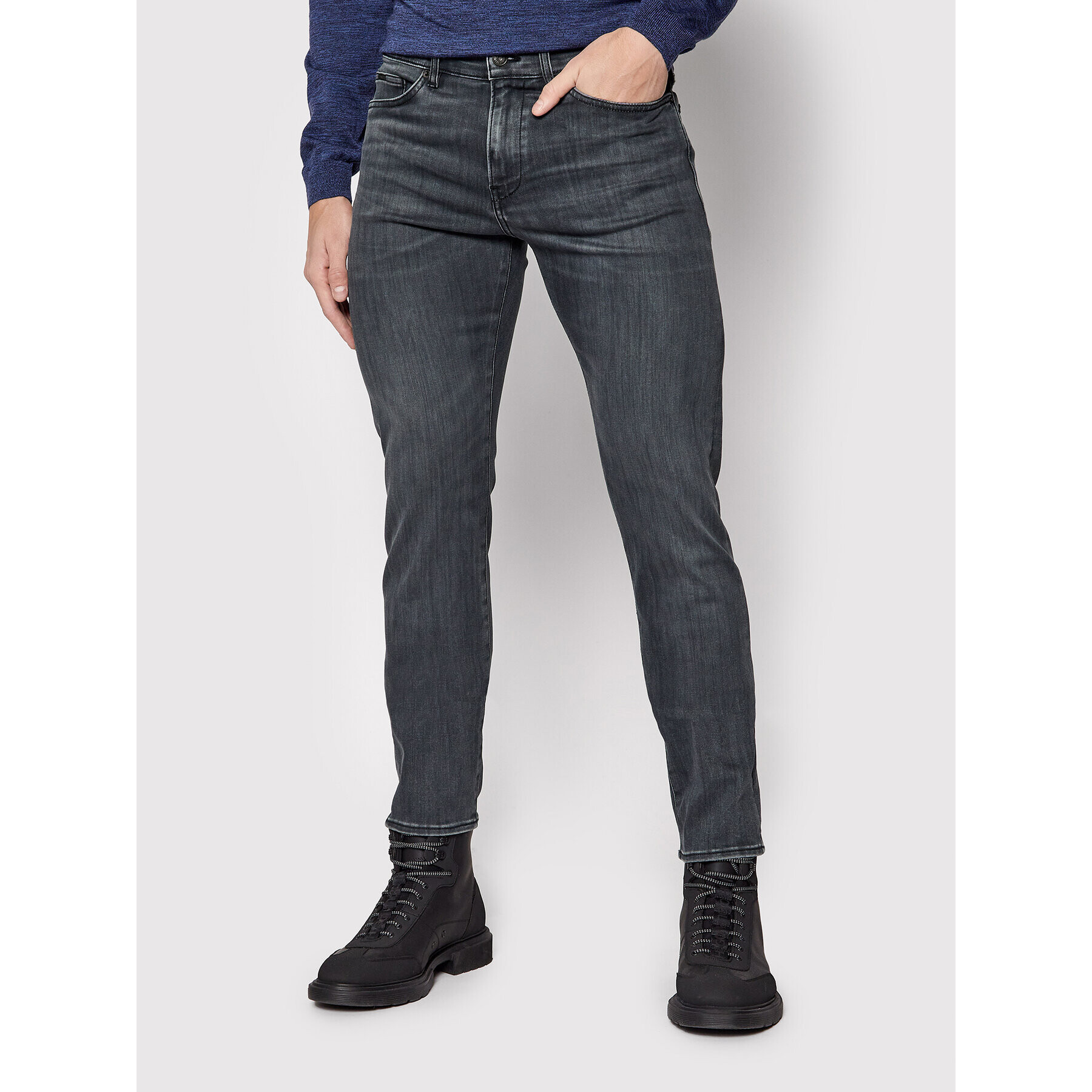Boss Дънки Delaware3-1 50458148 Сив Slim Fit - Pepit.bg