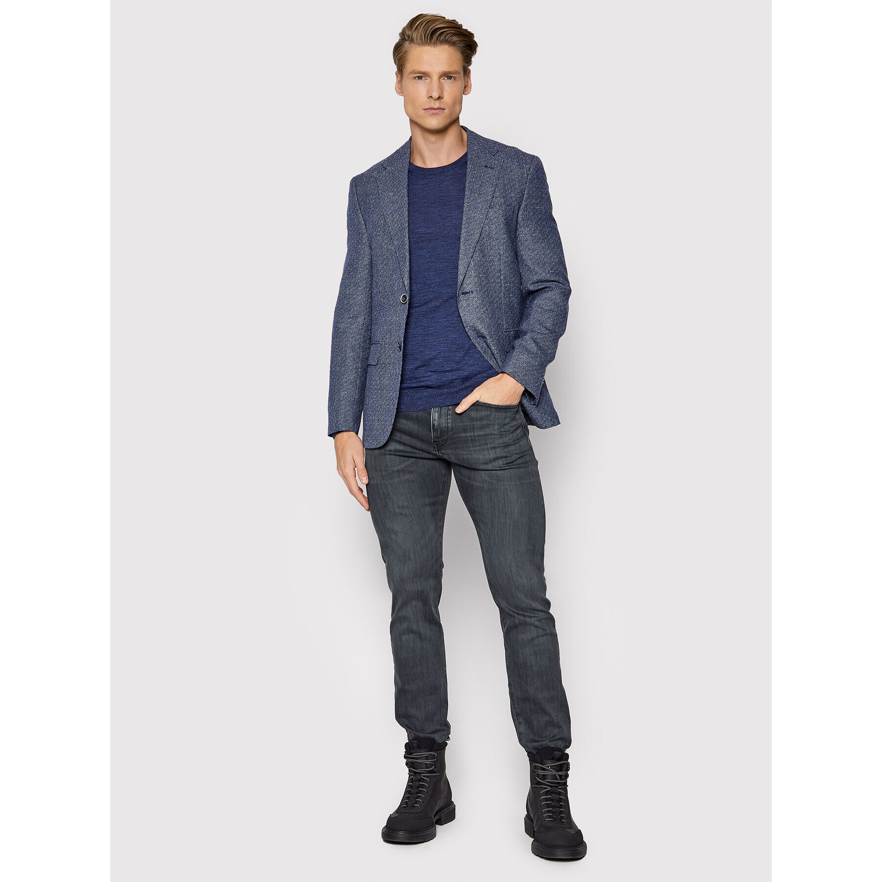 Boss Дънки Delaware3-1 50458148 Сив Slim Fit - Pepit.bg