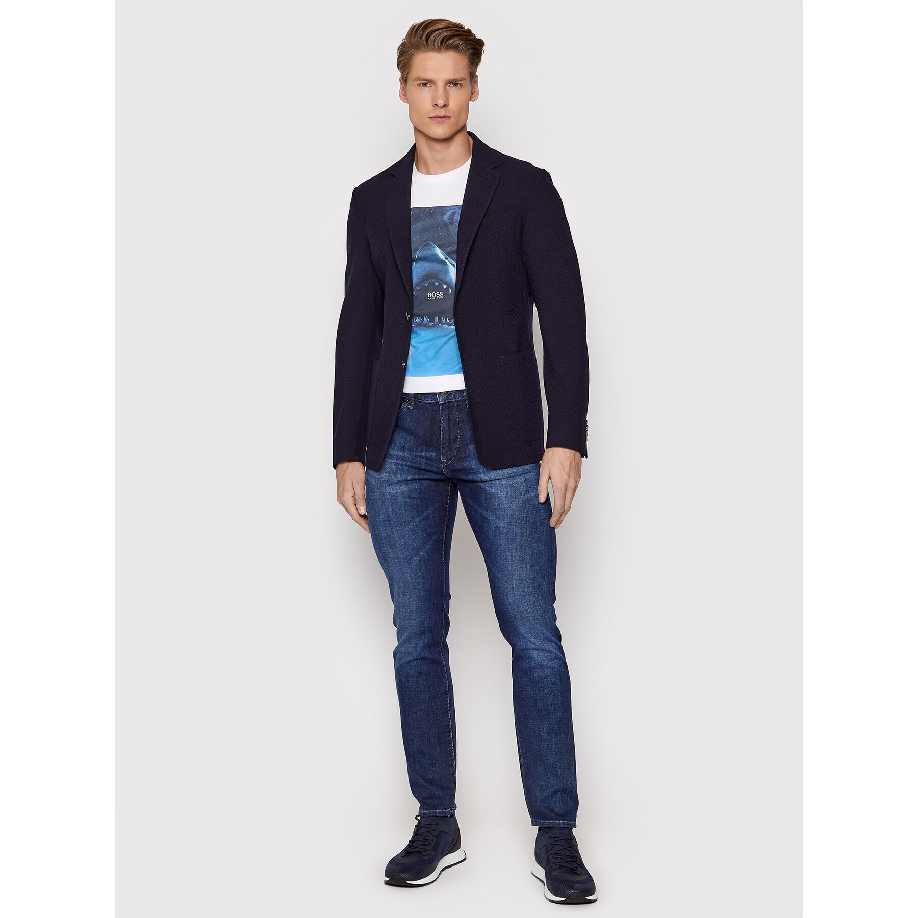 Boss Дънки Delaware3-1 50458152 Тъмносин Slim Fit - Pepit.bg