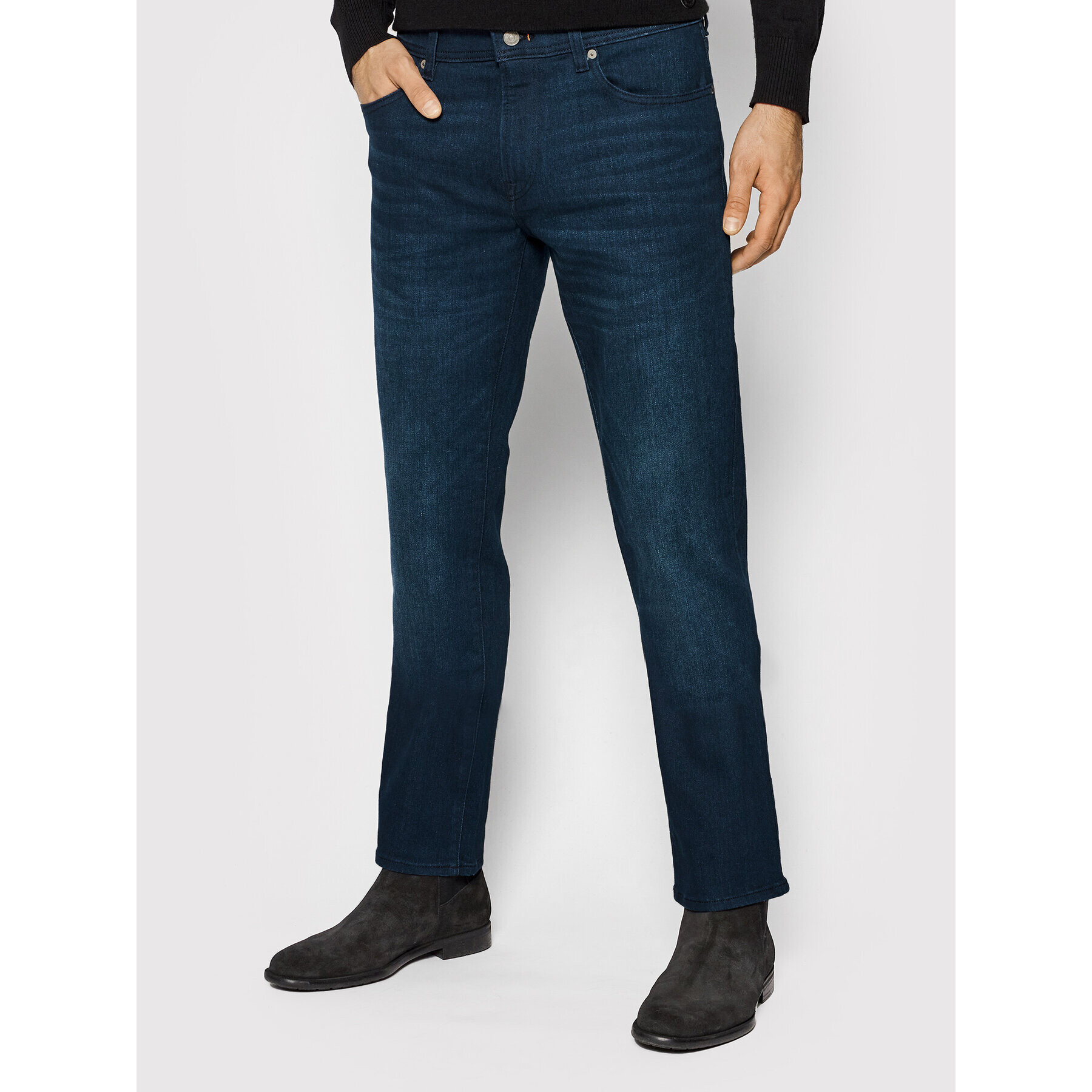 Boss Дънки Maine 50463463 Тъмносин Regular Fit - Pepit.bg