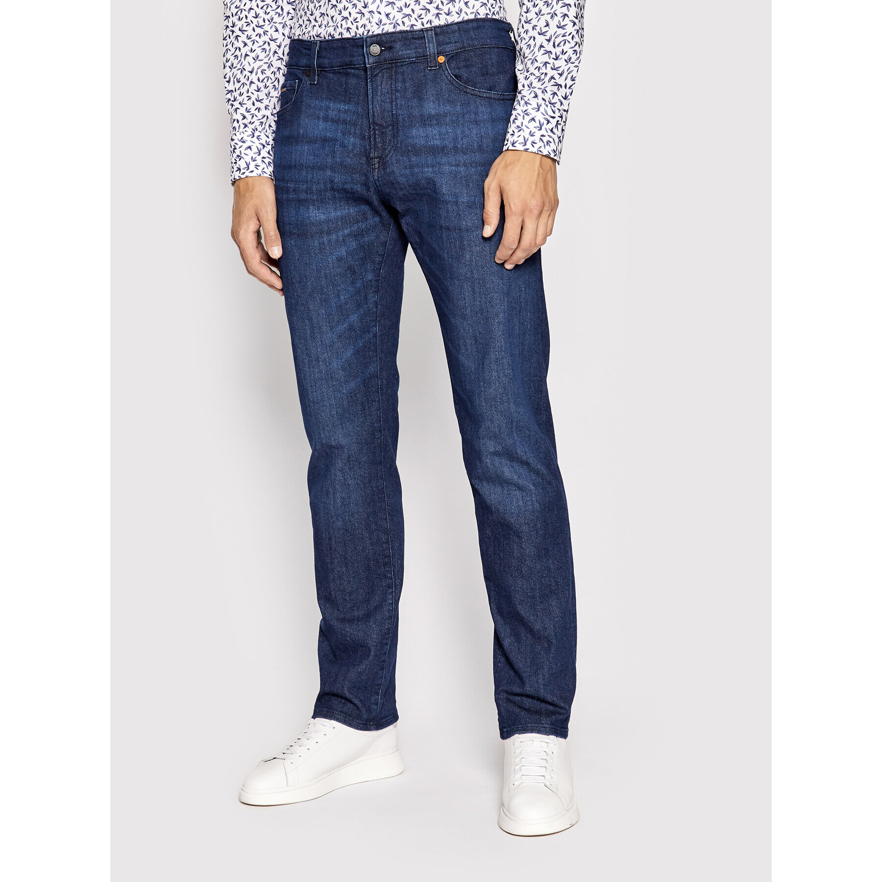 Boss Дънки Maine 50474075 Тъмносин Regular Fit - Pepit.bg