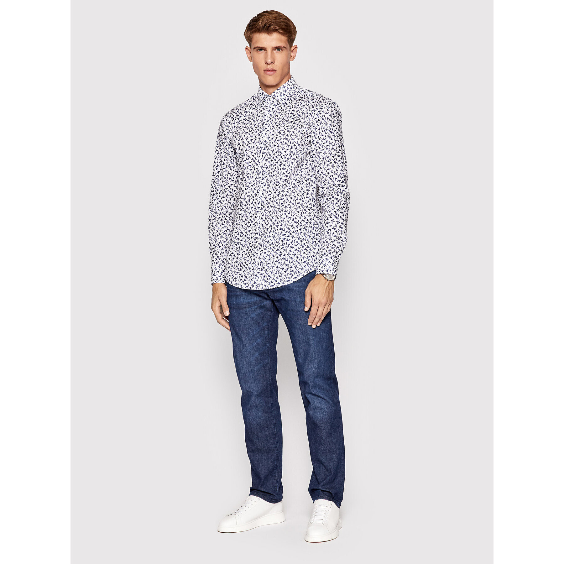 Boss Дънки Maine 50474075 Тъмносин Regular Fit - Pepit.bg