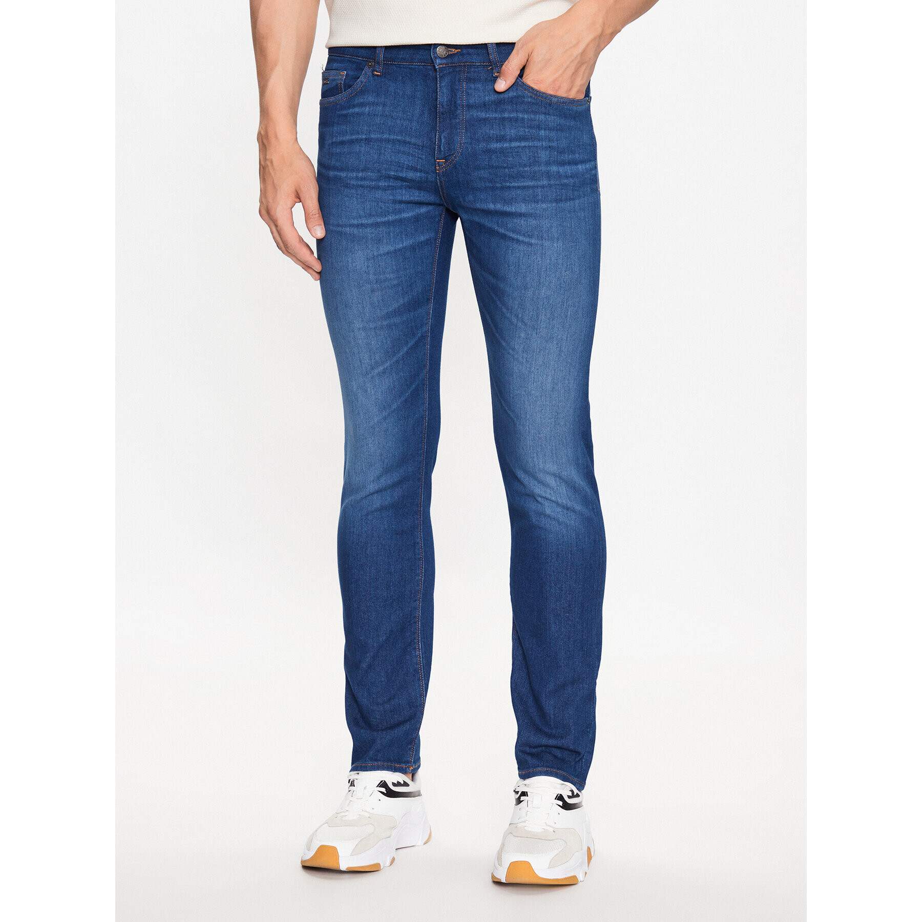 Boss Дънки Maine3 50488524 Тъмносин Regular Fit - Pepit.bg
