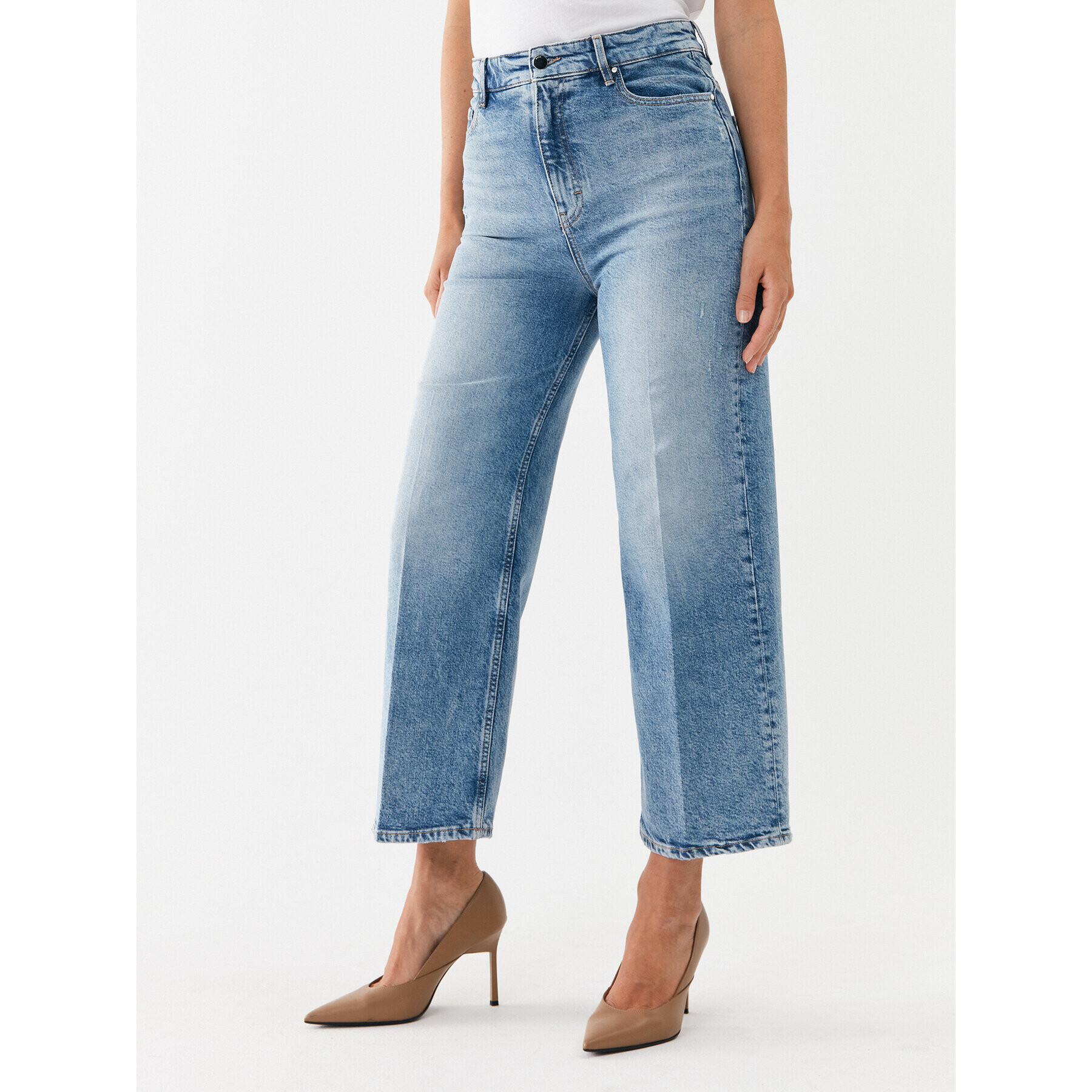 Boss Дънки Marlene Hr 50497326 Син Relaxed Fit - Pepit.bg