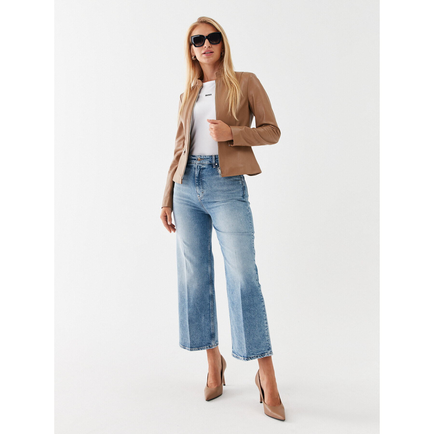 Boss Дънки Marlene Hr 50497326 Син Relaxed Fit - Pepit.bg
